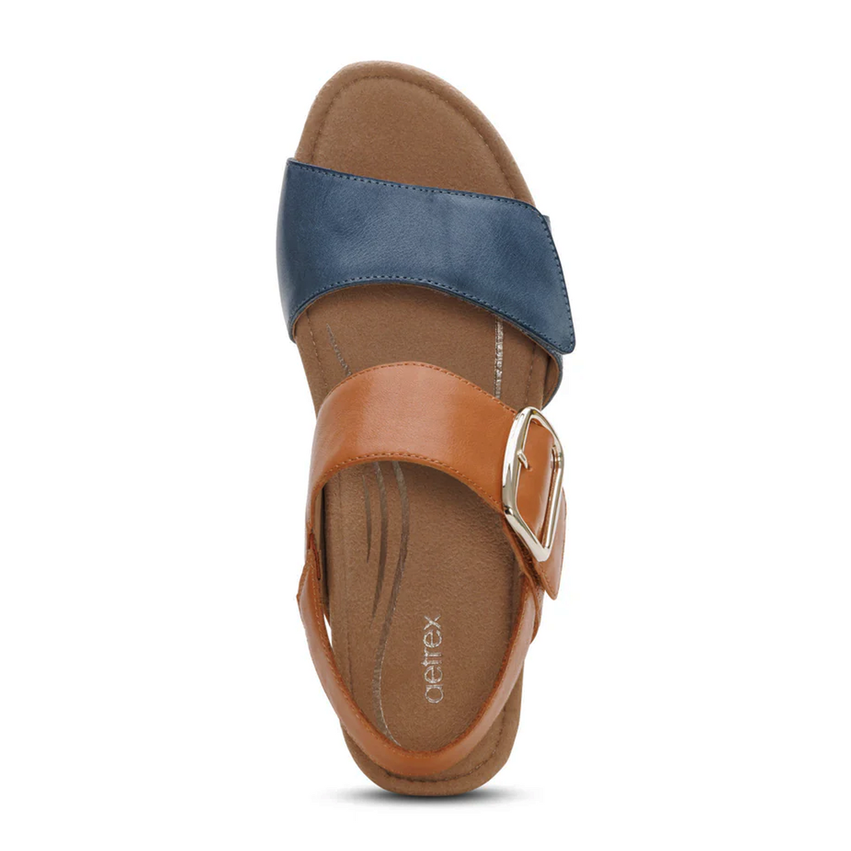 Aetrex Ashley Wedge Sandal (Women) Sandal - Heel/Wedge - The Heel Shoe Fitters