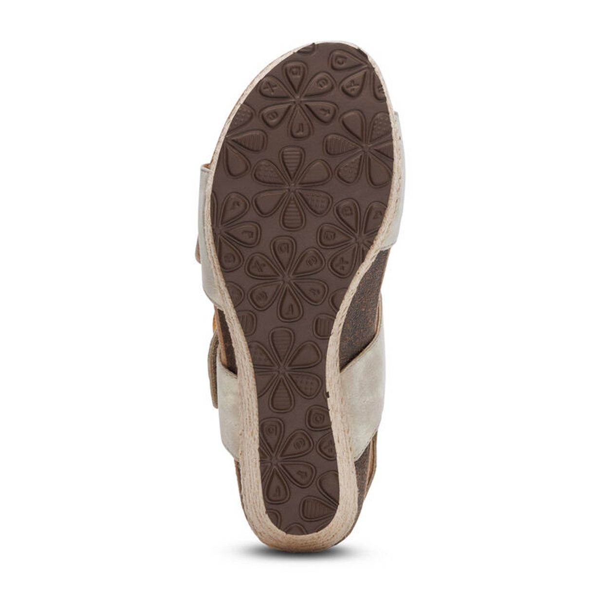 Aetrex Ashley Wedge Sandal (Women) - Champagne Sandal - Heel/Wedge - The Heel Shoe Fitters