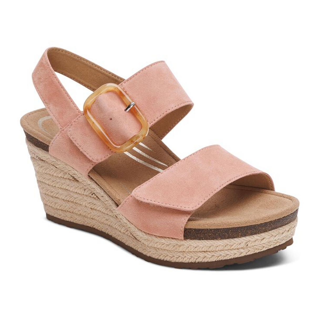 Aetrex Ashley Wedge Sandal (Women) Sandal - Heel/Wedge - The Heel Shoe Fitters