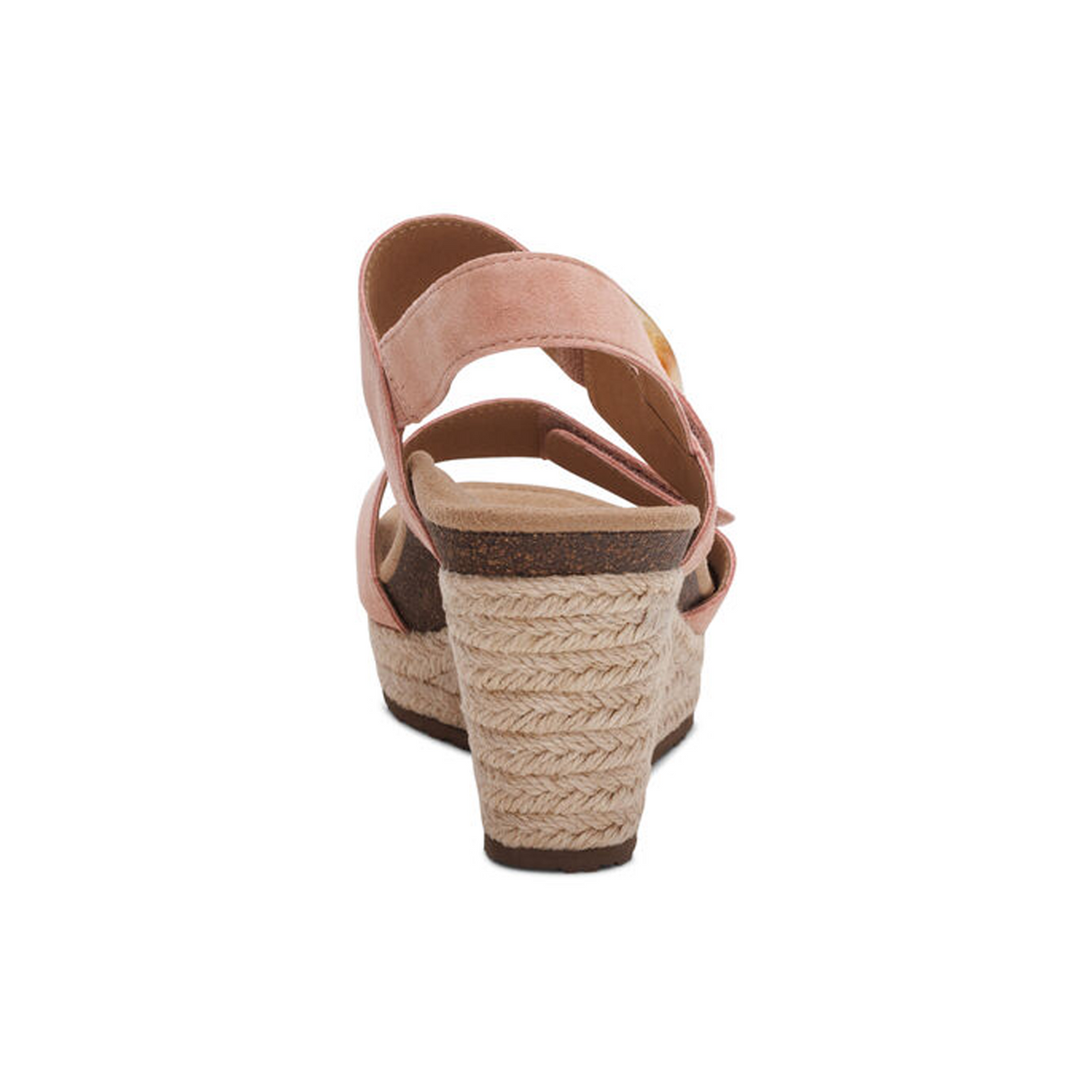 Aetrex Ashley Wedge Sandal (Women) - Rose Sandal - Heel/Wedge - The Heel Shoe Fitters