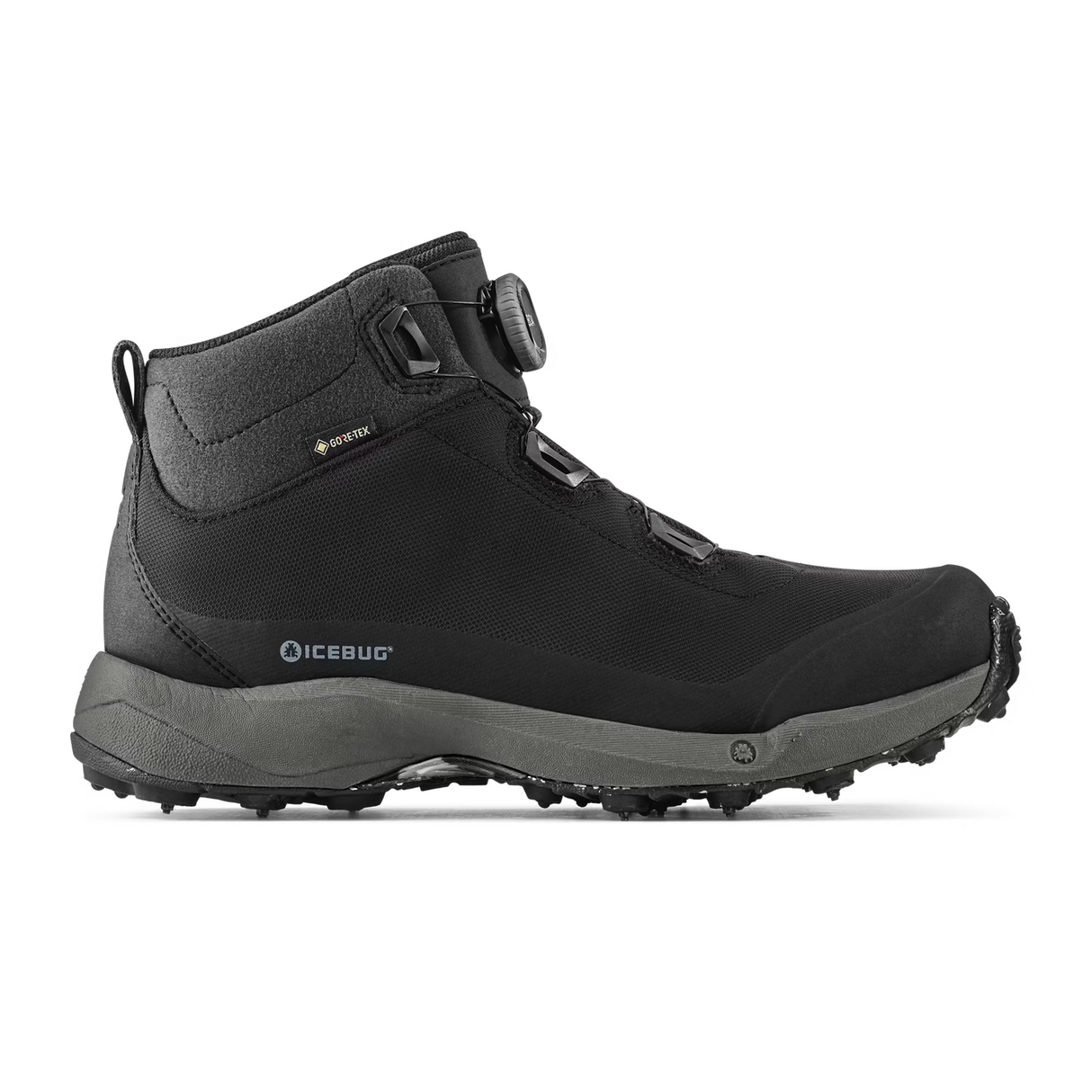 Icebug Stavre BUGrip GTX Boot (Men) - Black/Granite Athletic - Running - Trail - The Heel Shoe Fitters
