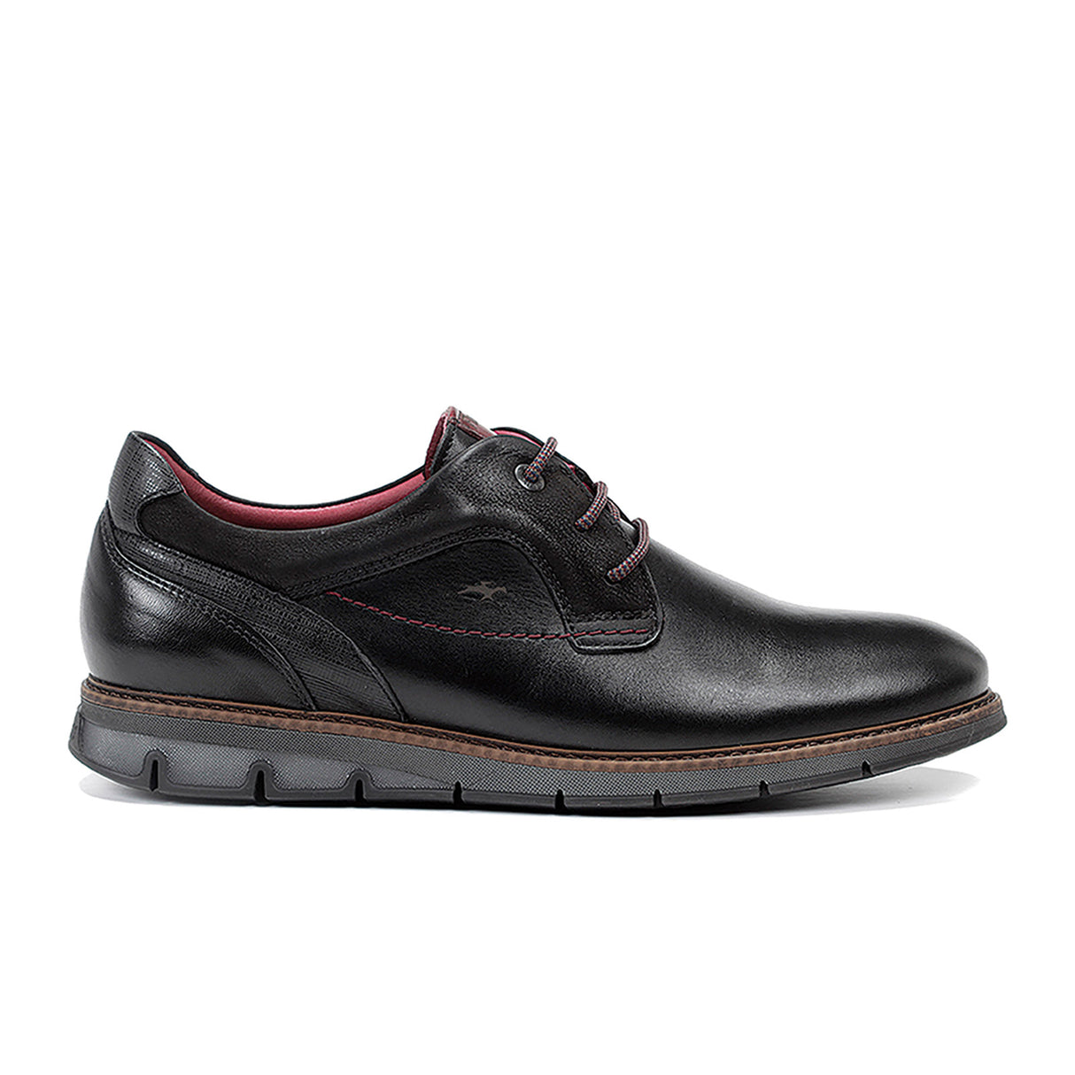 Fluchos Kiro F0979 Oxford (Men) - Black Dress-Casual - Oxford - The Heel Shoe Fitters