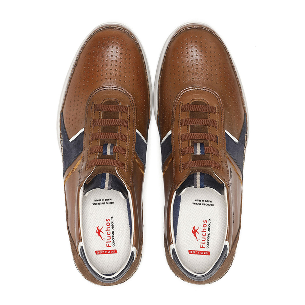 Fluchos Yannic F1443 Sneaker (Men) - Cuero Athletic - Casual - Lace Up - The Heel Shoe Fitters