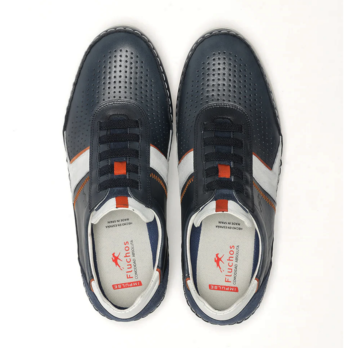 Fluchos Yannic F1443 Sneaker (Men) - Ocean Athletic - Casual - Lace Up - The Heel Shoe Fitters