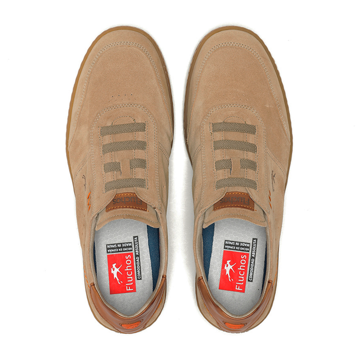 Fluchos Leo F1723 Sneaker (Men) - Sand Athletic - Casual - Lace Up - The Heel Shoe Fitters