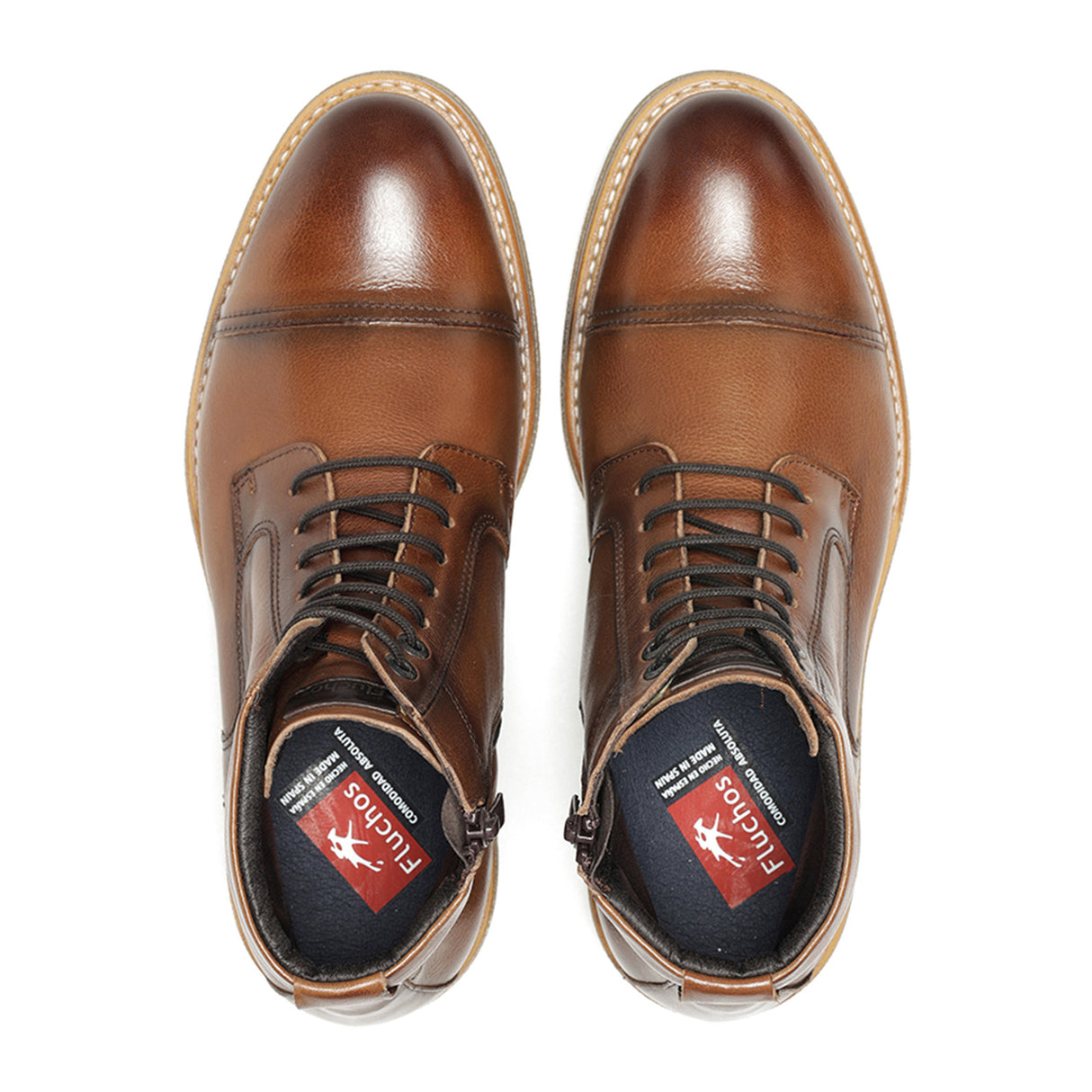 Fluchos Kasper F1822 Mid Boot (Men) - Camel Boots - Casual - Mid - The Heel Shoe Fitters