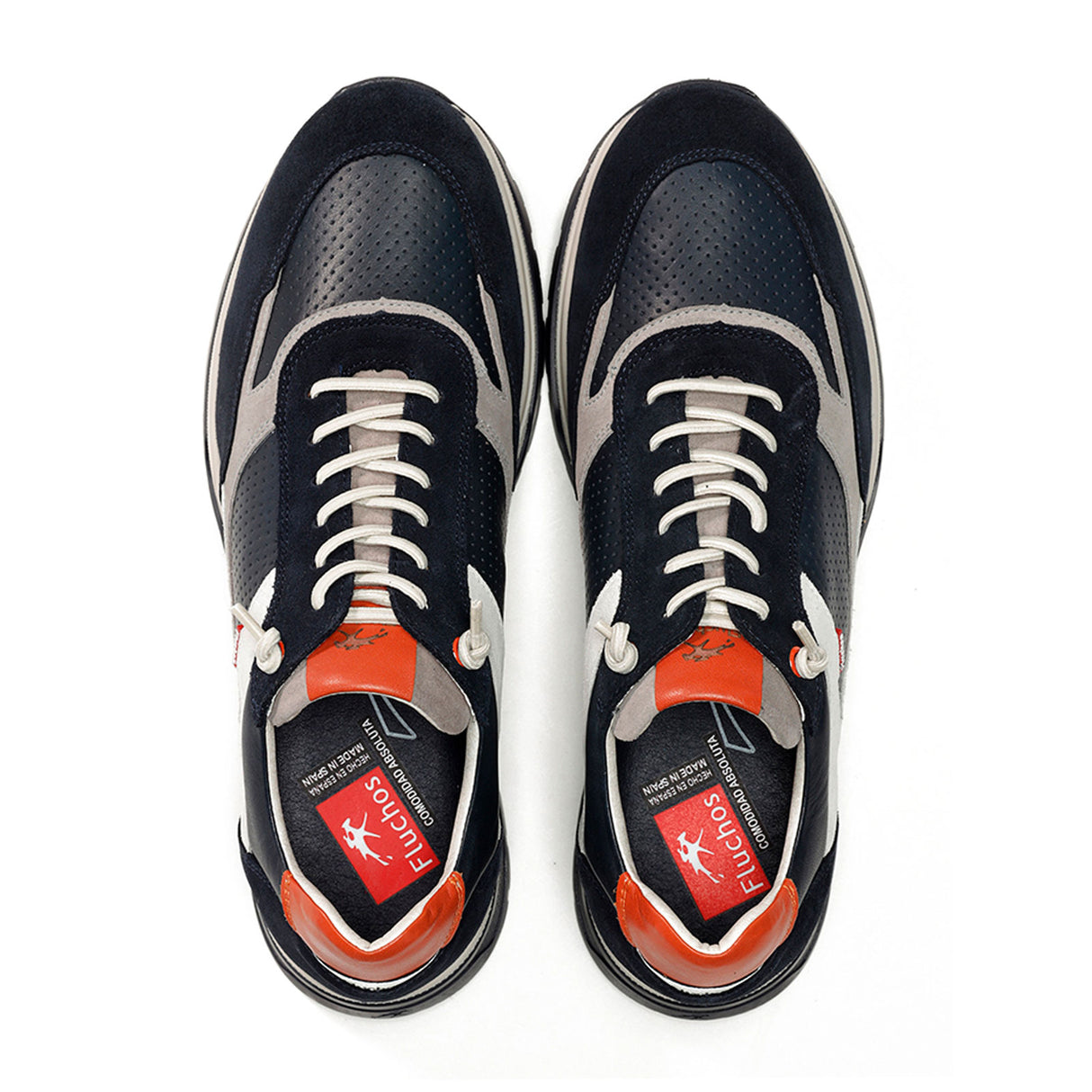 Fluchos Louis F1957 Sneaker (Men) - Marine Athletic - Casual - Lace Up - The Heel Shoe Fitters