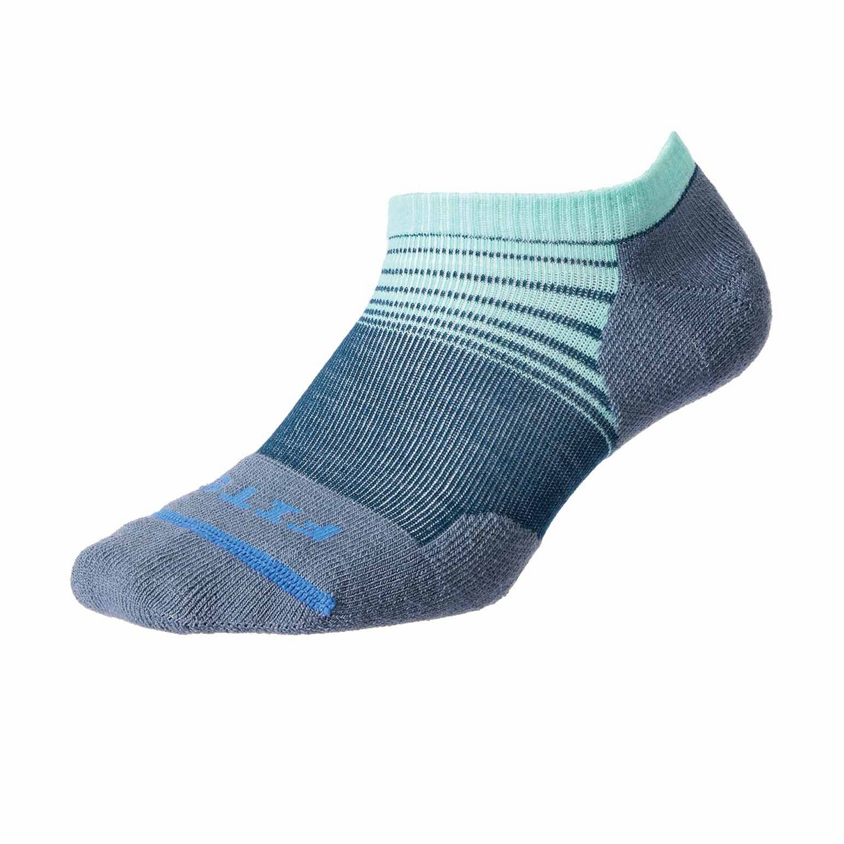 FITS F3108 Tri Stripe Light Cushion Runner Low Sock (Unisex) - Reflecting Pond/Stormy Weather Accessories - Socks - Performance - The Heel Shoe Fitters