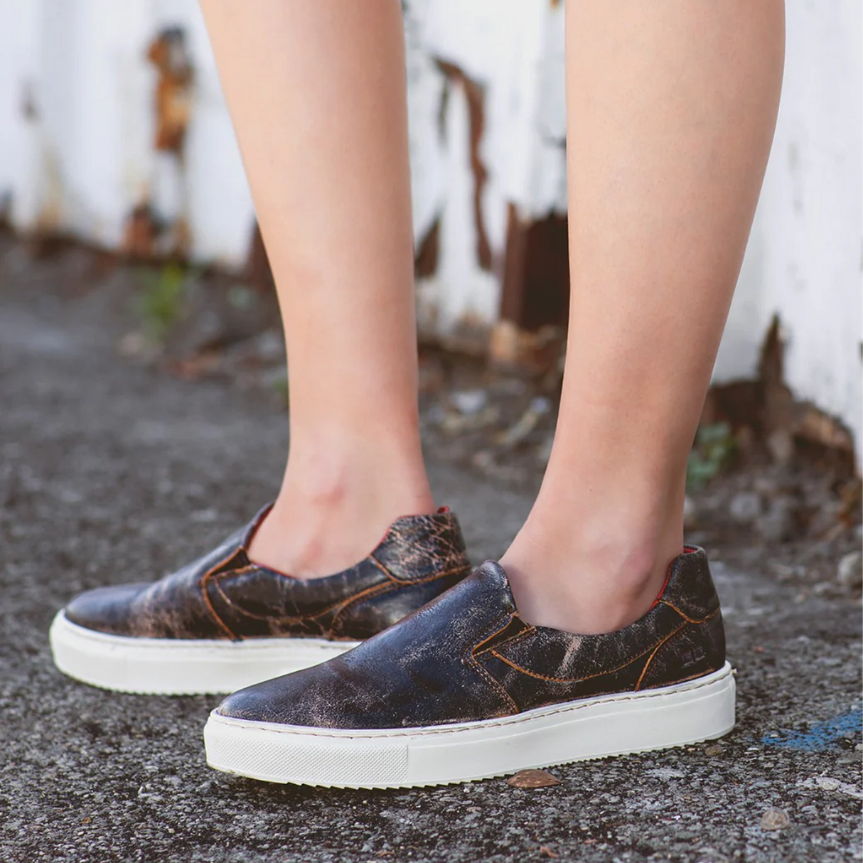 Bed Stu Hermione Slip On Sneaker (Women) - Black Lux Athletic - Casual - Slip On - The Heel Shoe Fitters