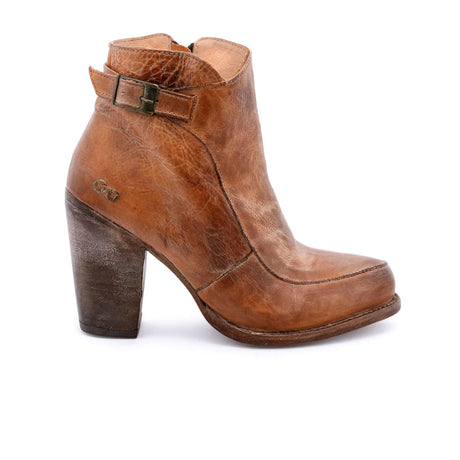 Bed Stu Isla Ankle Boot (Women) - Tan Rustic Boots - Casual - Low - The Heel Shoe Fitters