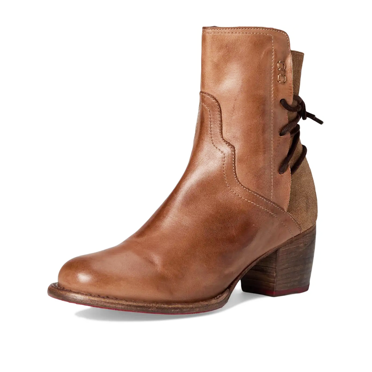Bed Stu Cable Boot (Women) - Tan Rustic/Oats Suede Boots - Winter - Mid - The Heel Shoe Fitters
