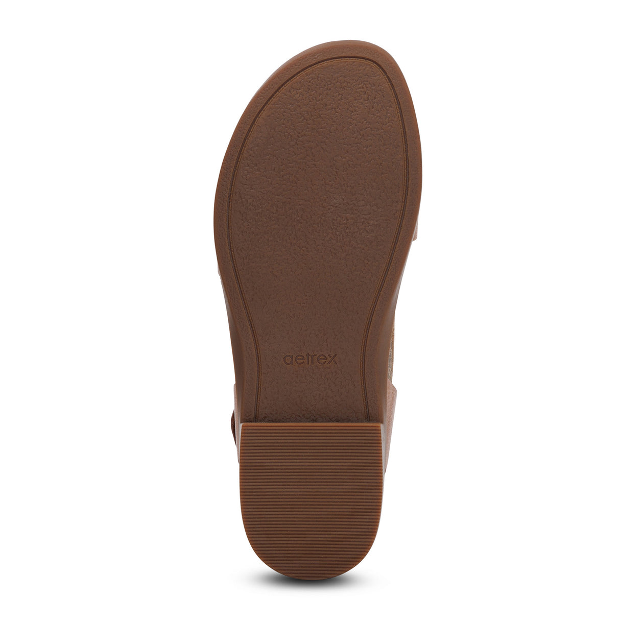 Aetrex Claire Backstrap Sandal (Women) - Cognac Sandal - Backstrap - The Heel Shoe Fitters