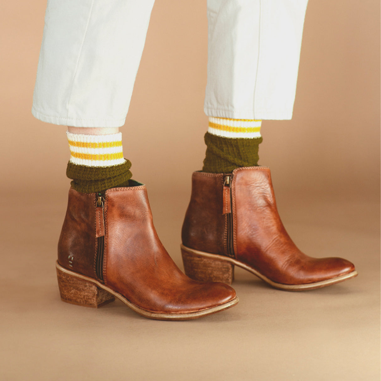 ROAN Liz Heeled Ankle Boot (Women) - Roan Almond Boots - Casual - Low - The Heel Shoe Fitters