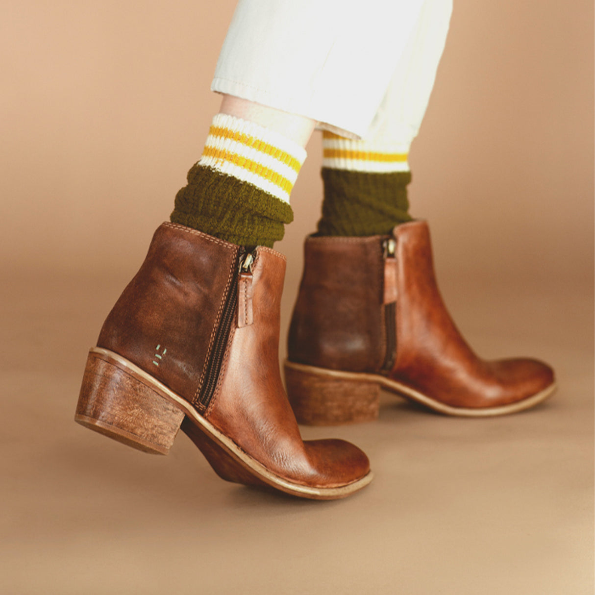 ROAN Liz Heeled Ankle Boot (Women) - Roan Almond Boots - Casual - Low - The Heel Shoe Fitters