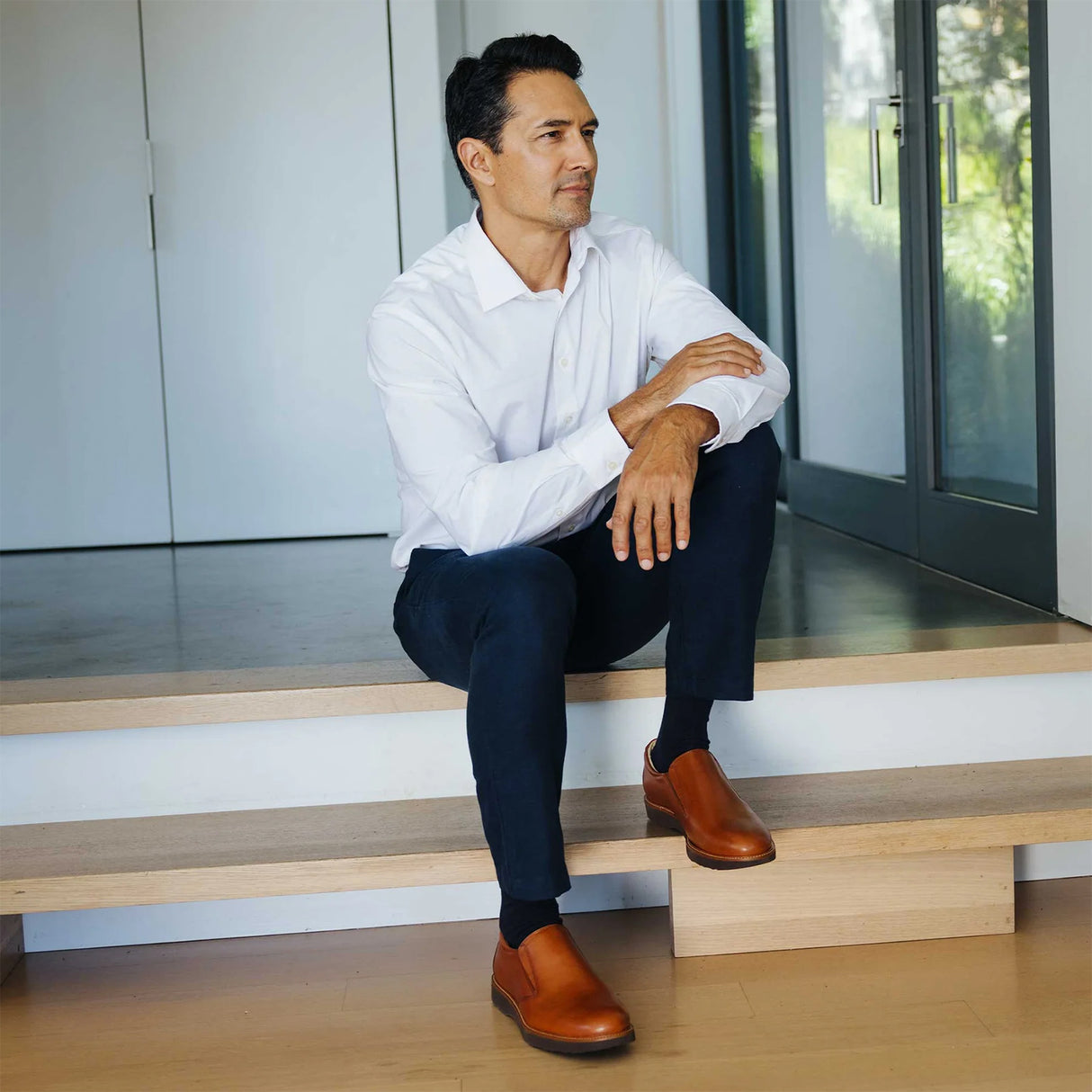 Samuel Hubbard Frequent Traveler Loafer (Men) - Whiskey Tan Leather Dress-Casual - Slip On - The Heel Shoe Fitters