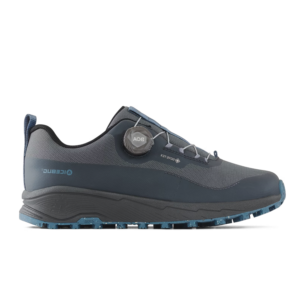 Icebug Haze RB9X GTX Running Shoe (Women) - Ash/Steelblue Athletic - Running - Trail - The Heel Shoe Fitters