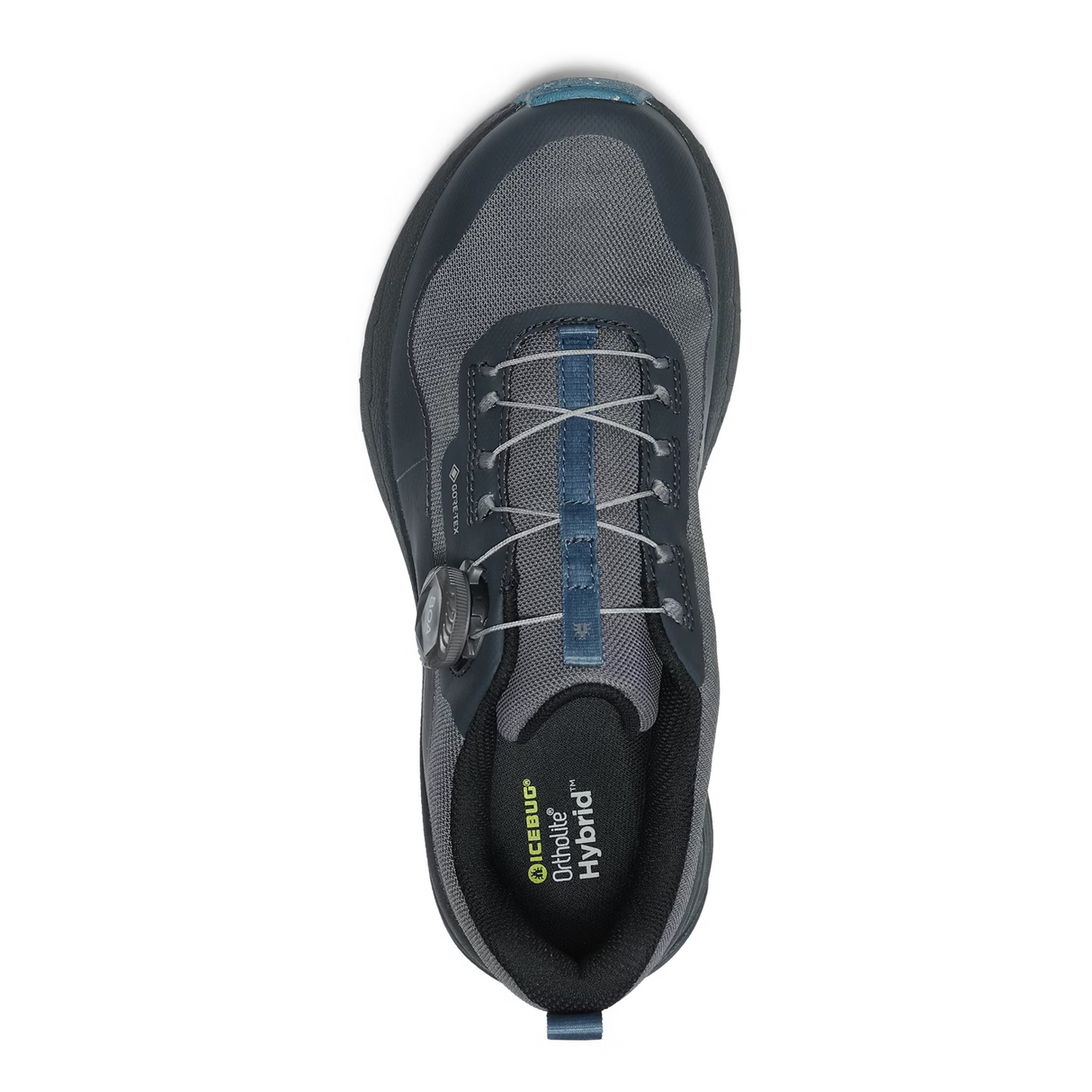 Icebug Haze RB9X GTX Running Shoe (Women) - Ash/Steelblue Athletic - Running - Trail - The Heel Shoe Fitters