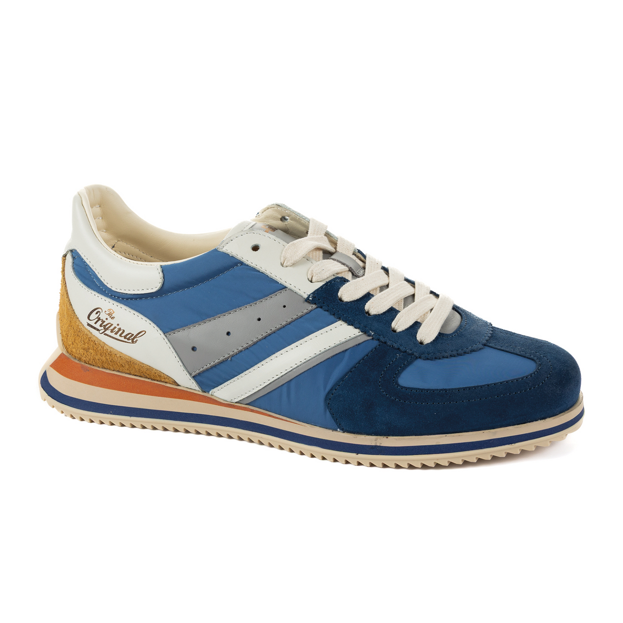 Kamo-Gutsu GIRO 005 Low Sneaker (Men) - Blu Combi