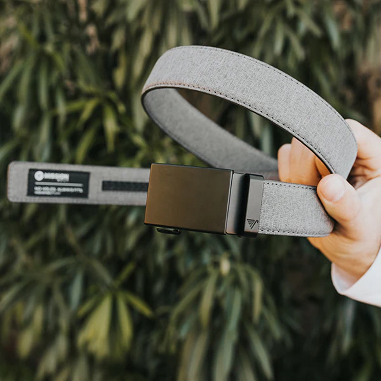 Mission Belts Canvas Belt (Men) - Gun Metal/Stone Grey Canvas Accessories - Belts - Non-Leather - The Heel Shoe Fitters