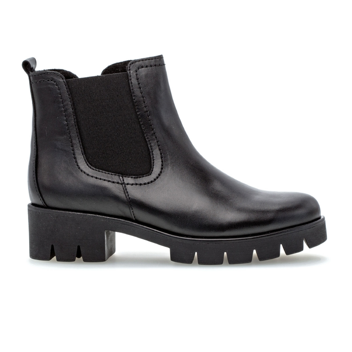 Gabor 710 Chelsea Lug Boot (Women) - Schwarz Boots - Fashion - Chelsea - The Heel Shoe Fitters