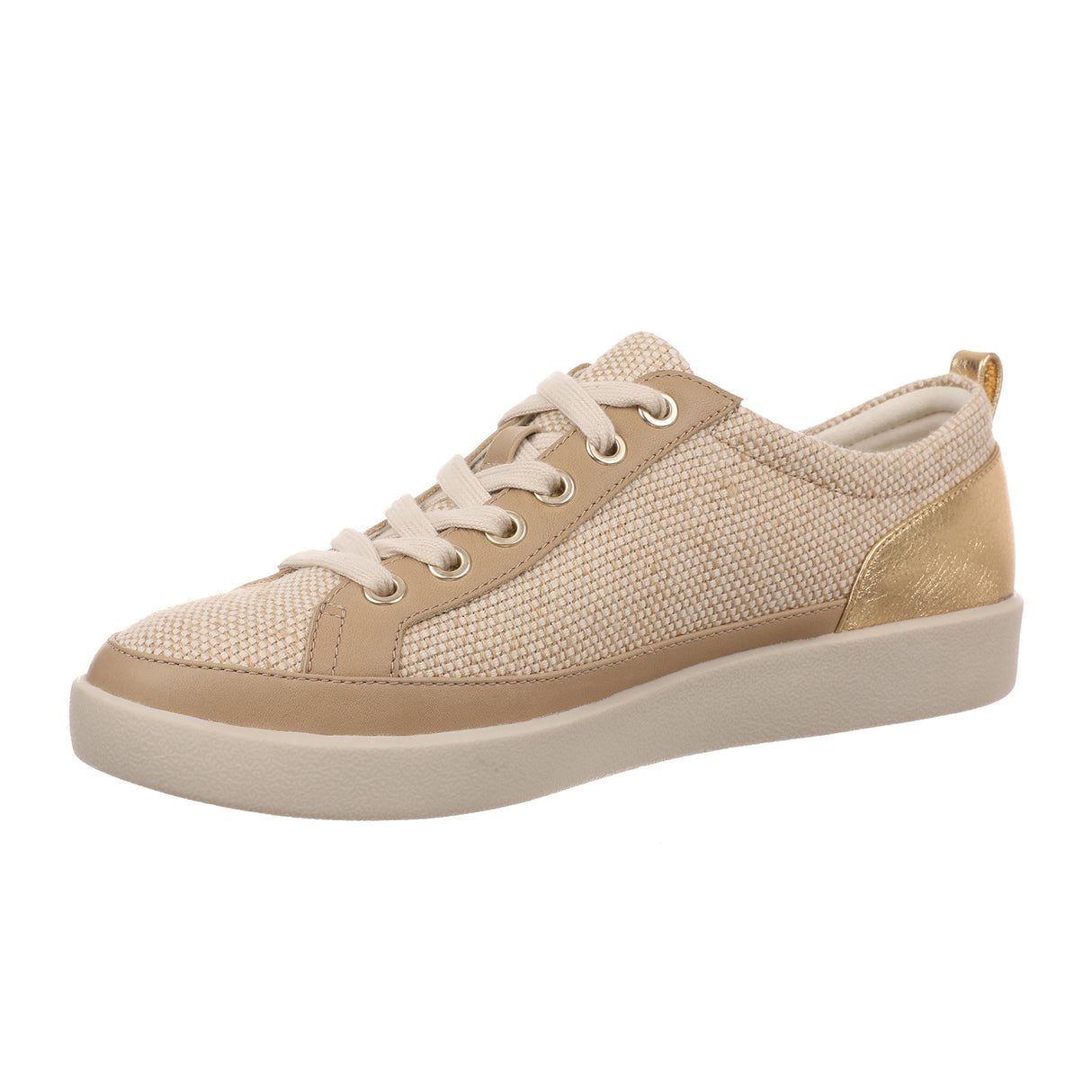 Vionic Winny 2 Sneaker (Women) - Natural/Gold Athletic - Casual - Lace Up - The Heel Shoe Fitters