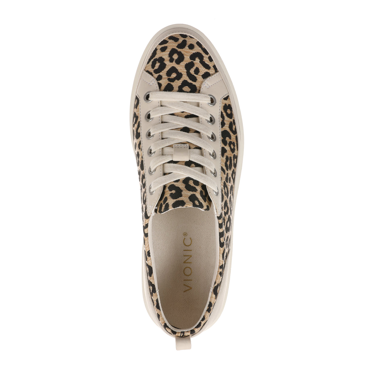 Vionic Winny Sneaker (Women) - Natural Leopard Athletic - Casual - Lace Up - The Heel Shoe Fitters