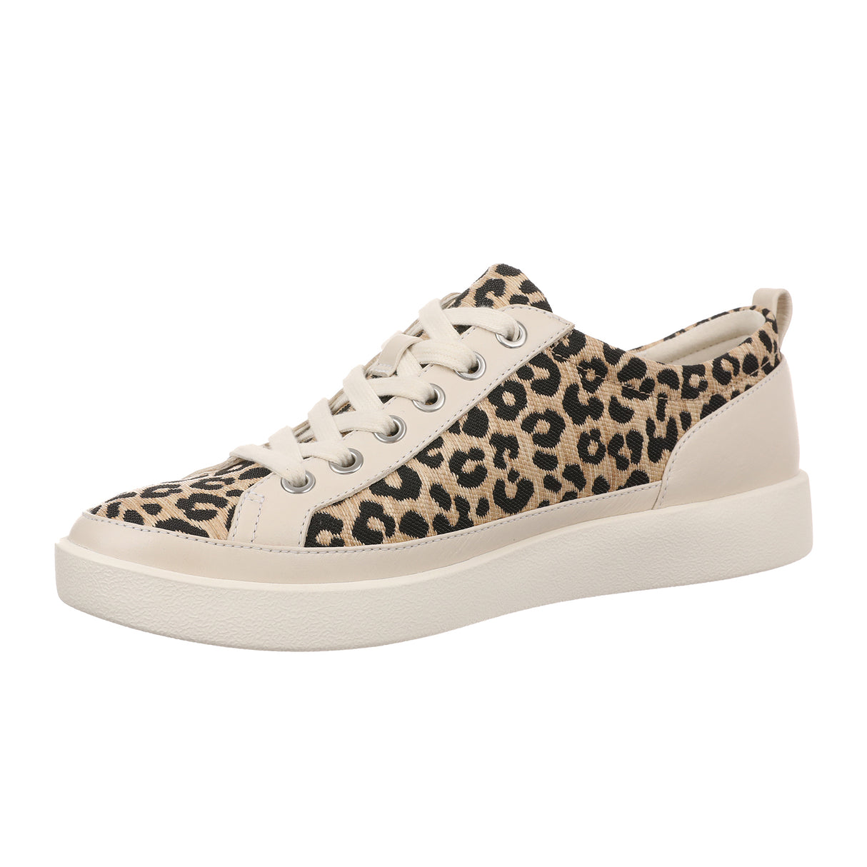 Vionic Winny Sneaker (Women) - Natural Leopard Athletic - Casual - Lace Up - The Heel Shoe Fitters
