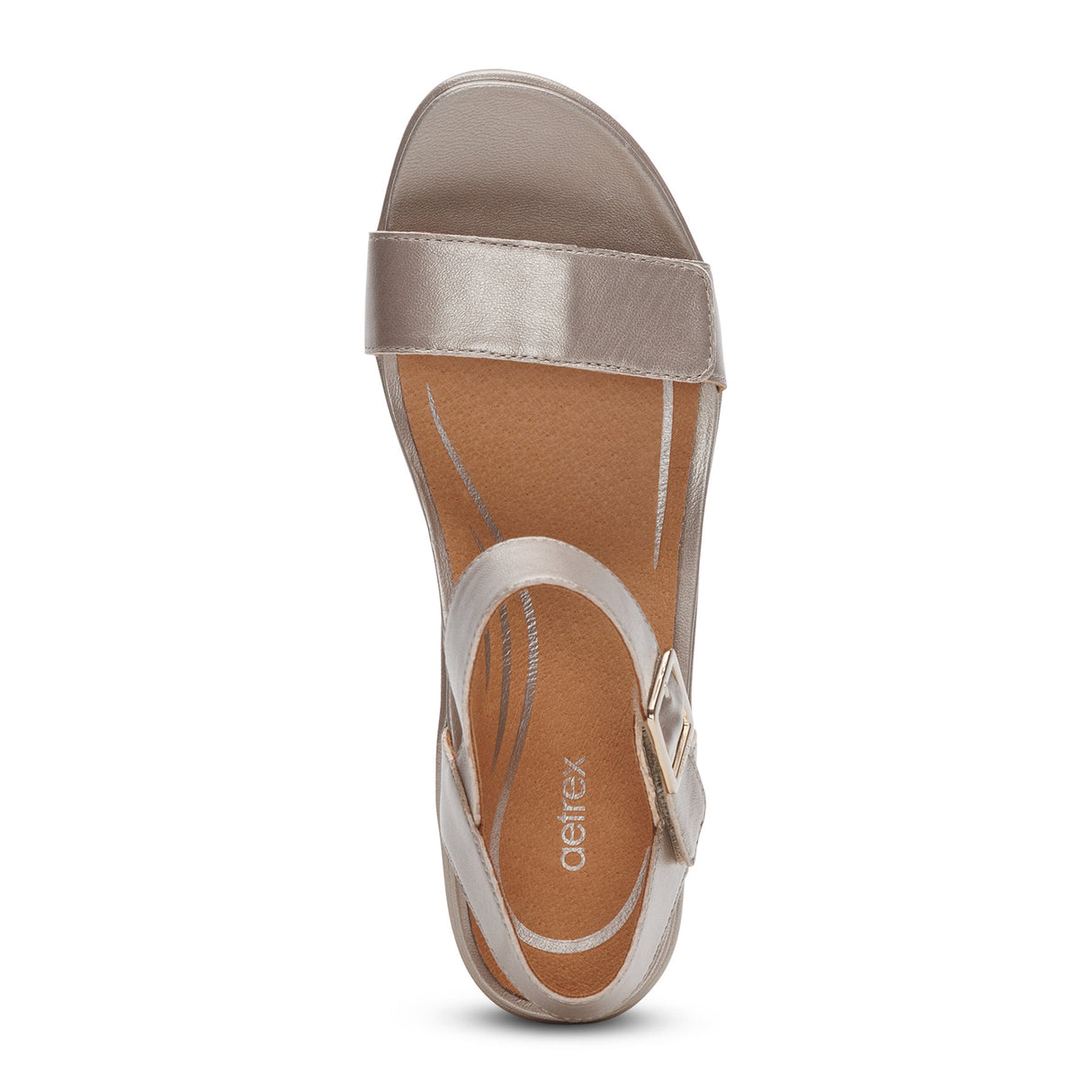 Aetrex Andrea Wedge Sandal (Women) Sandal - Heel/Wedge - The Heel Shoe Fitters