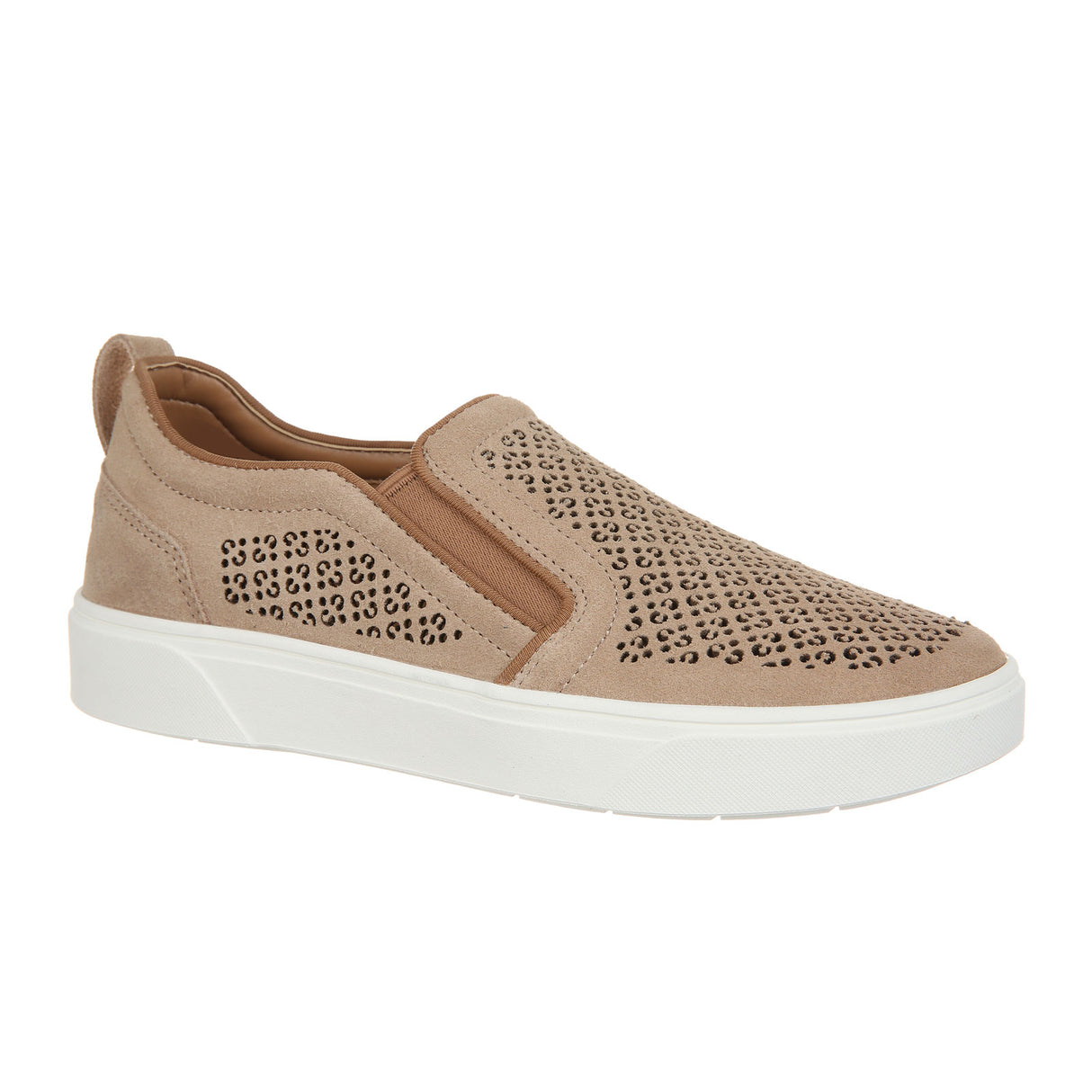 Vionic Kimmie Perf Slip On Sneaker (Women) - Wheat Suede Athletic - Casual - Lace Up - The Heel Shoe Fitters