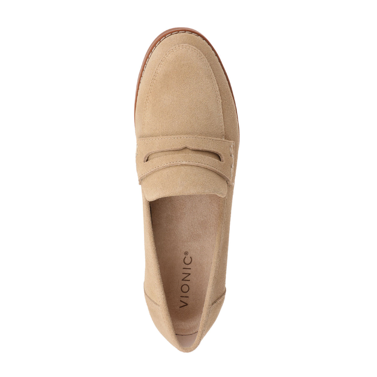 Vionic Cheryl II Loafer (Women) - Beige Suede Dress-Casual - Loafers - The Heel Shoe Fitters