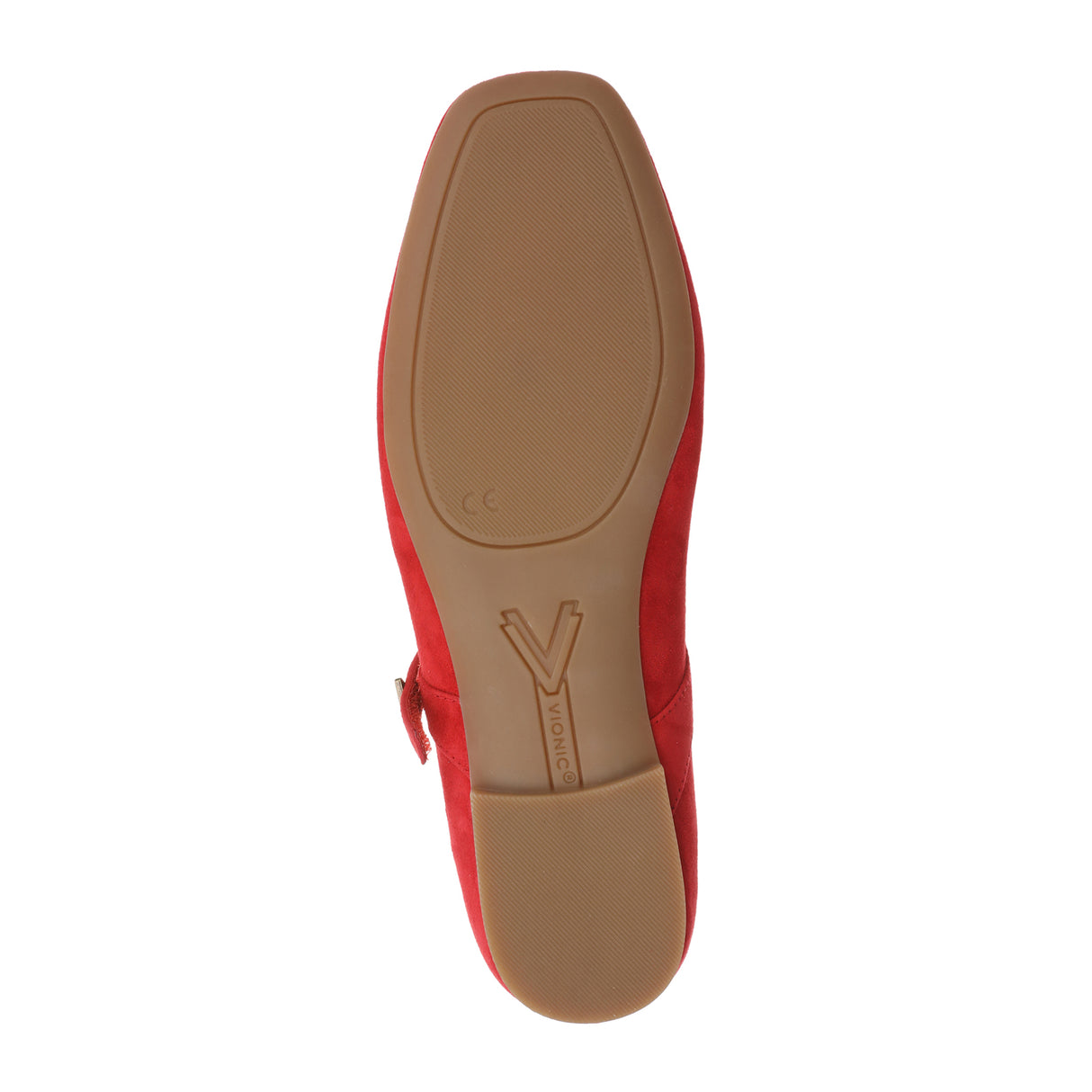 Vionic Alameda Mary Jane Flat (Women) - Red Suede Dress-Casual - Flat - The Heel Shoe Fitters