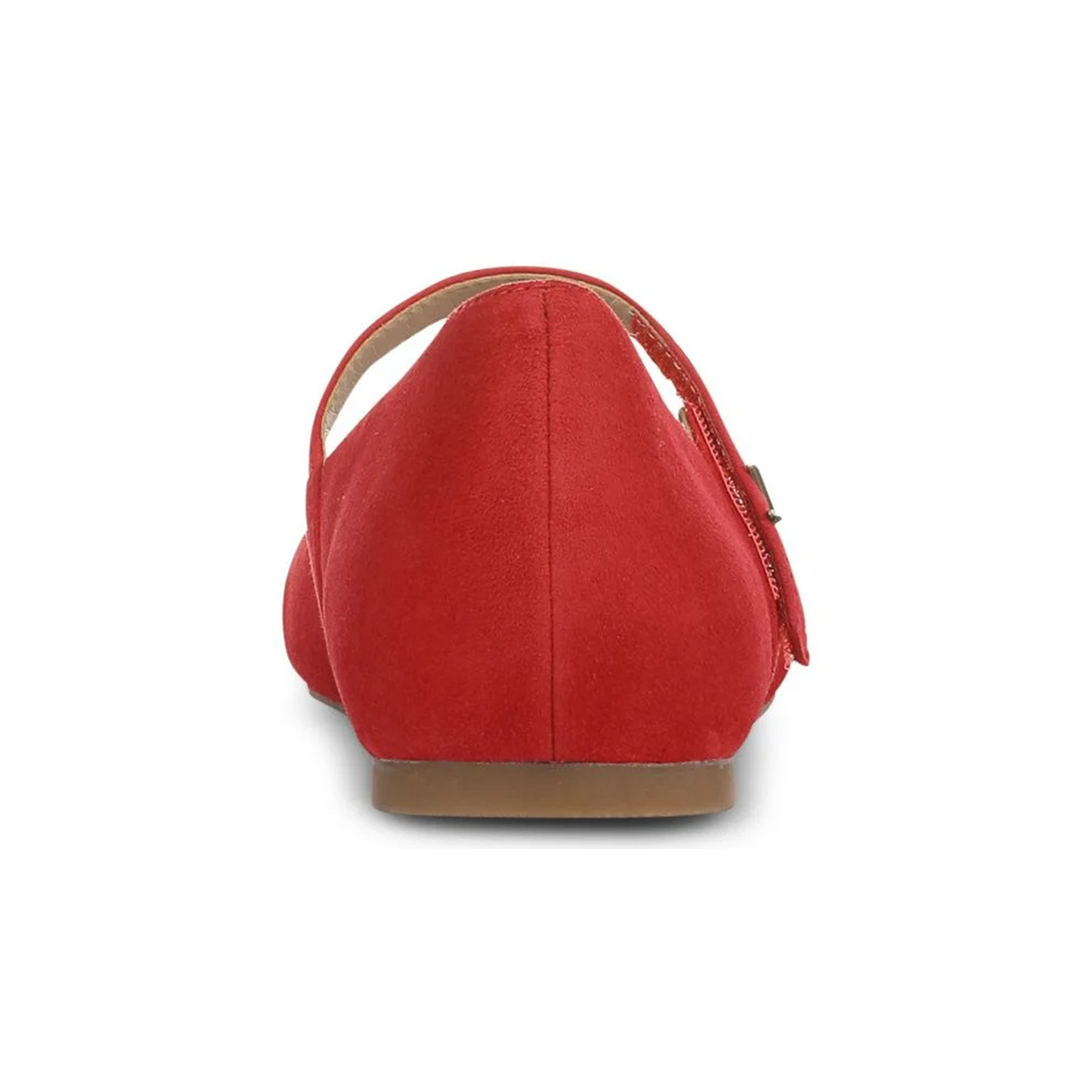 Vionic Alameda Mary Jane Flat (Women) - Red Suede Dress-Casual - Flat - The Heel Shoe Fitters