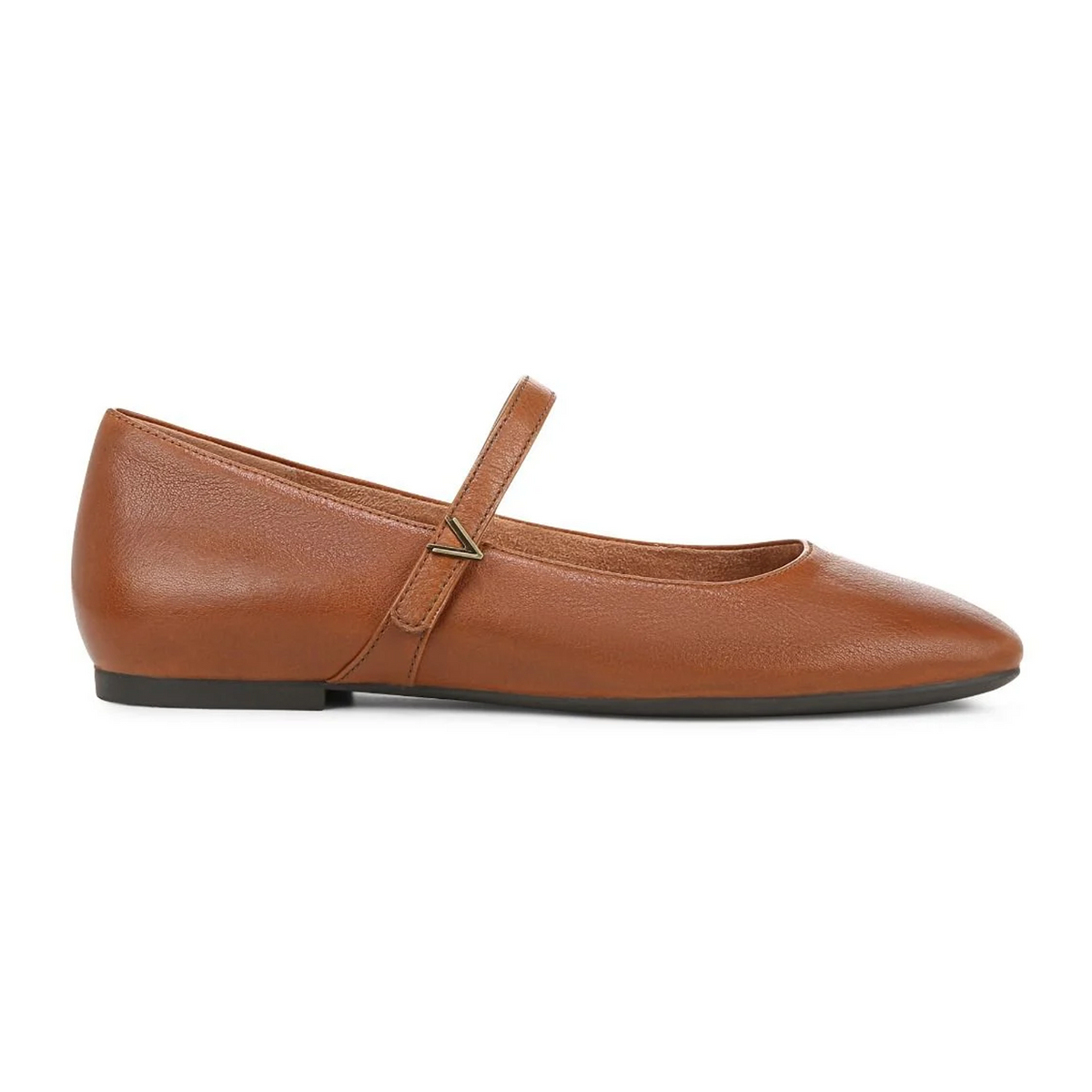 Vionic Alameda Mary Jane Flat (Women) - Tan Leather Dress-Casual - Flat - The Heel Shoe Fitters