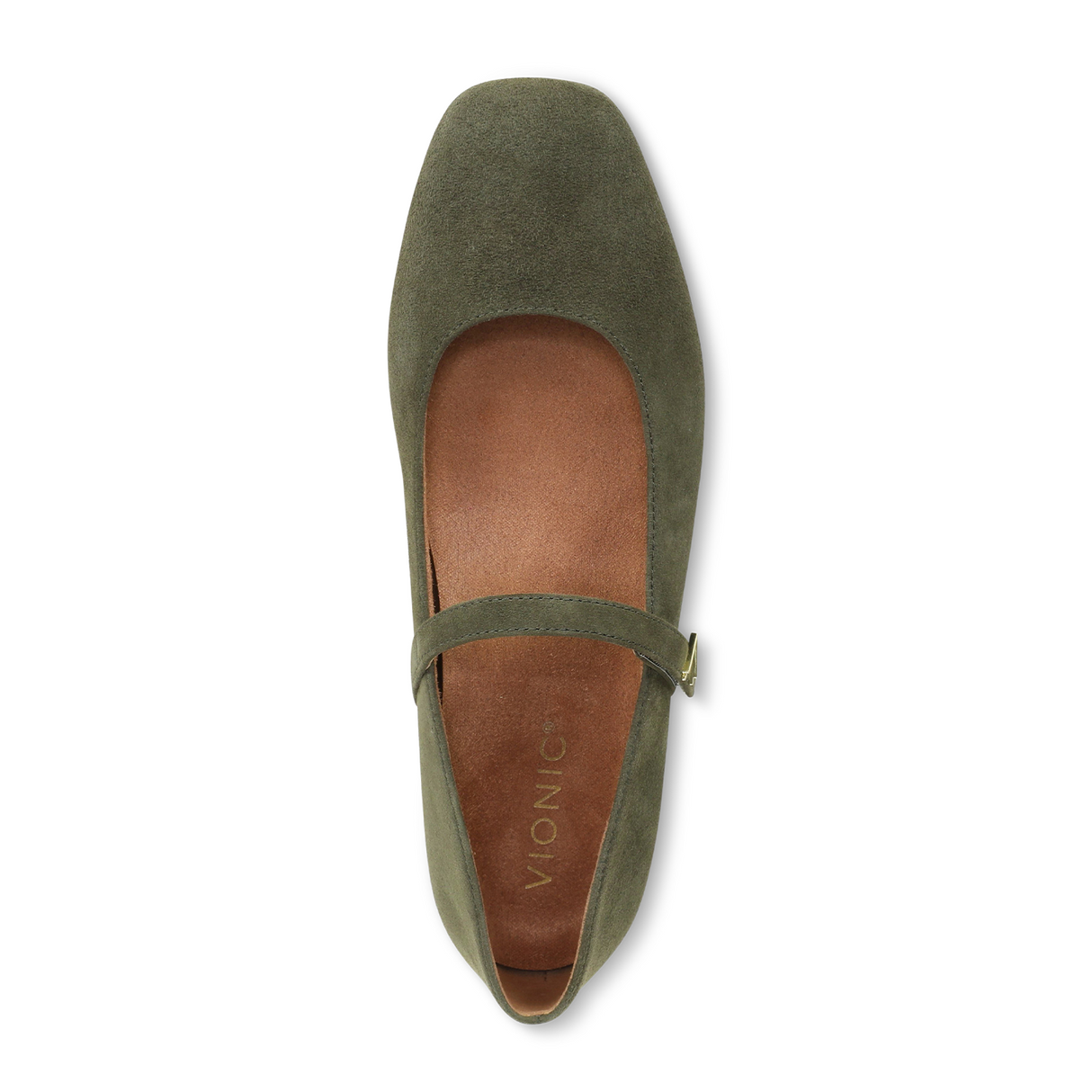 Vionic Alameda (Women) - Dark Olive Dress-Casual - Flat - The Heel Shoe Fitters