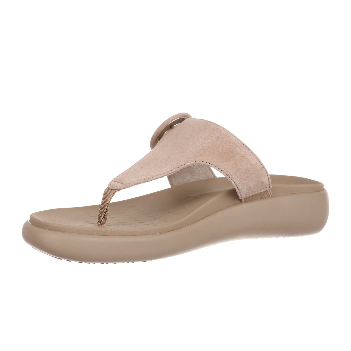 Vionic Activate Sandal (Women) - Taupe Suede Sandal - Thong - The Heel Shoe Fitters