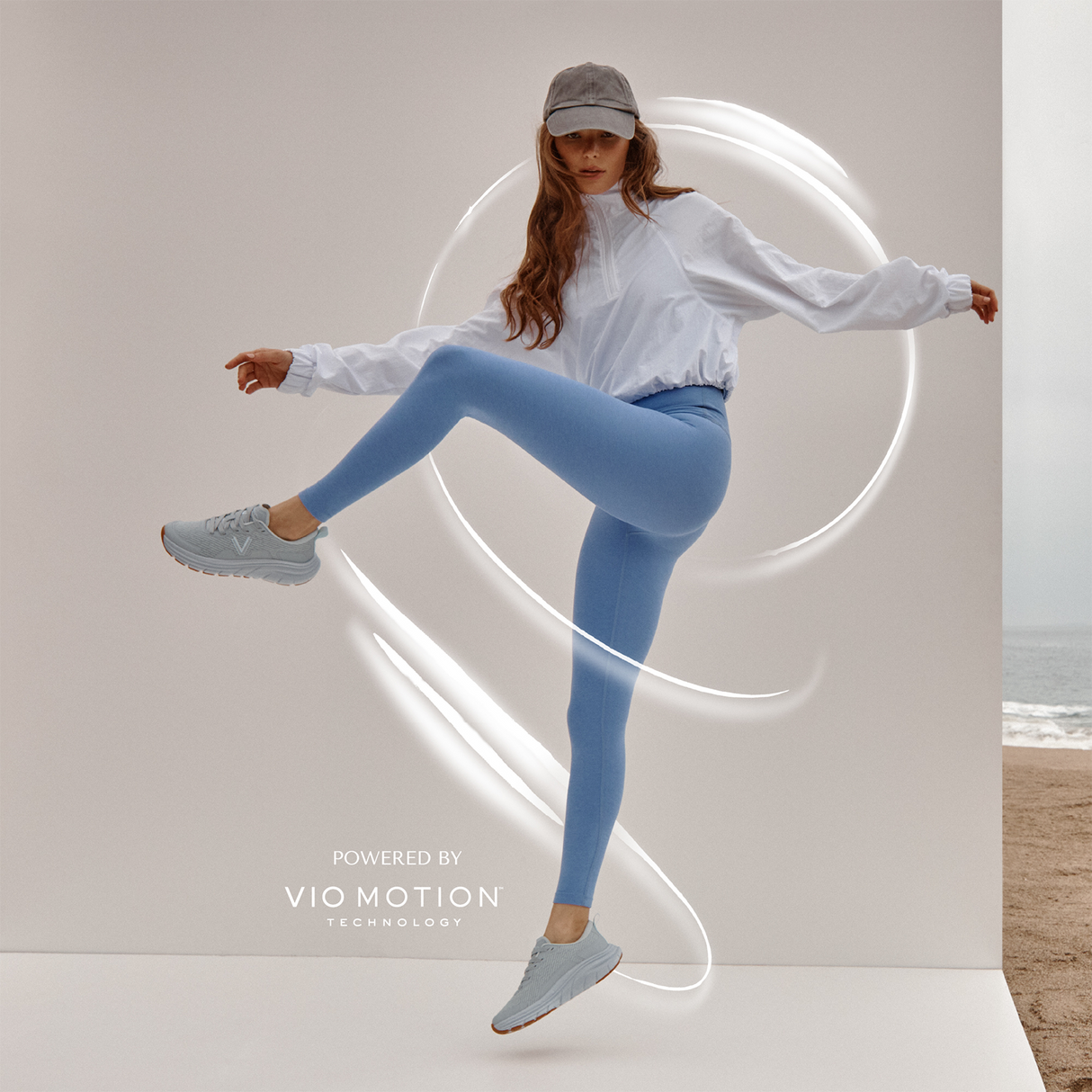 Vionic Walk Max Sneaker (Women) - Vintage Blue Haze Athletic - Casual - Lace Up - The Heel Shoe Fitters