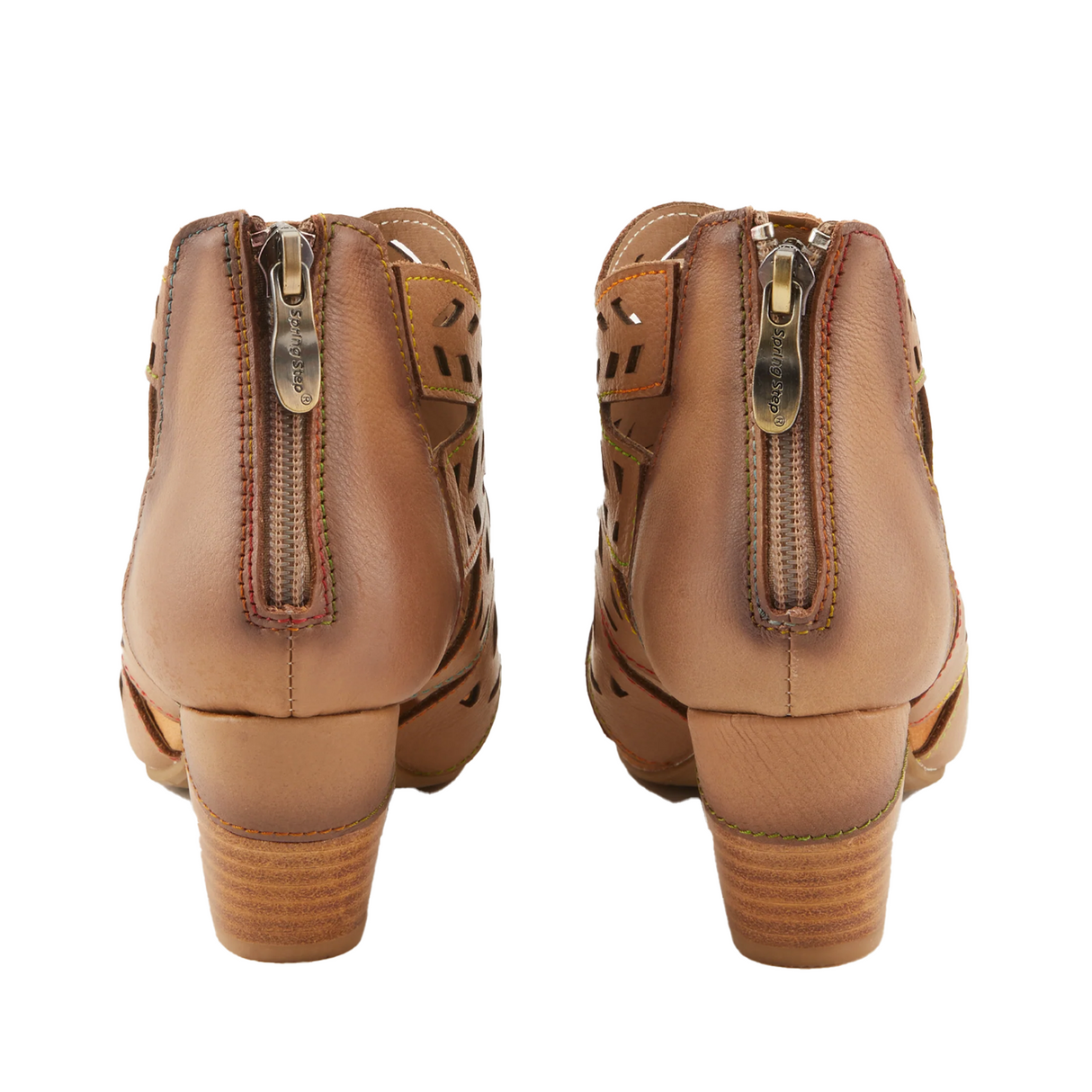 L'Artiste Icon Heeled Bootie (Women) - Tan Boots - Casual - Low - The Heel Shoe Fitters
