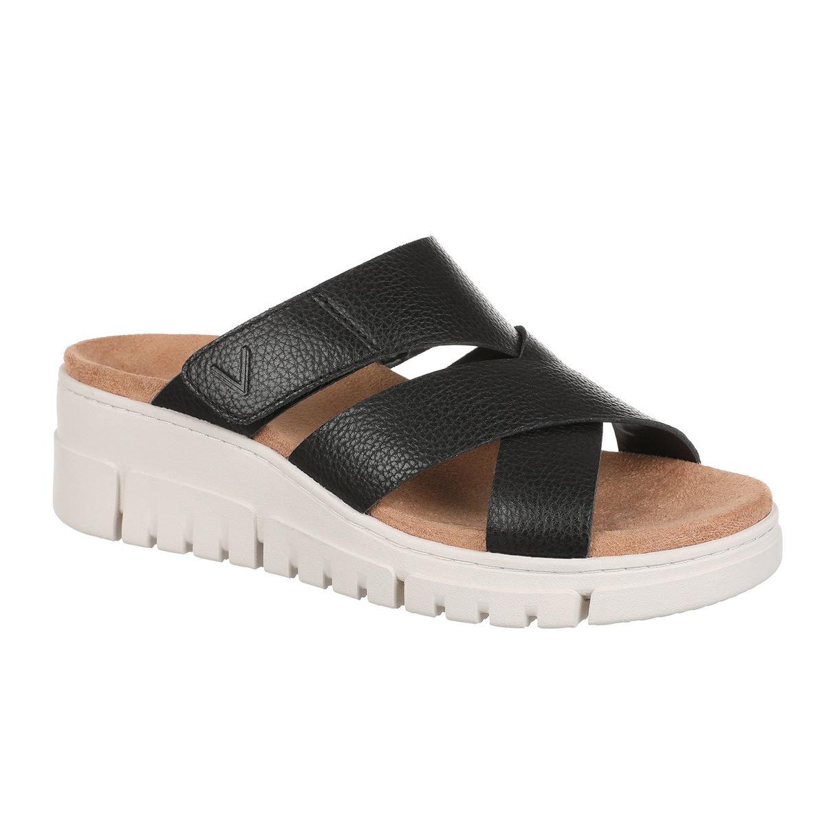 Vionic Uptown Sunset Wedge Sandal (Women) - Black Sandal - Heel/Wedge - The Heel Shoe Fitters