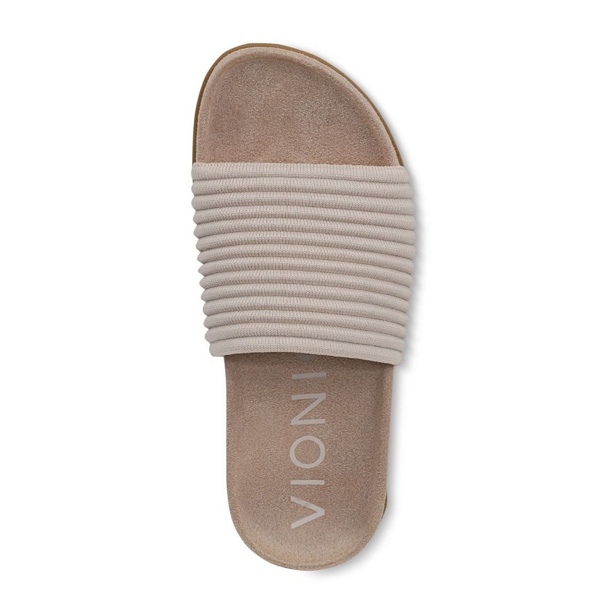 Vionic Evie Knit Slide Sandal (Women) - Cream Sandal - Slide - The Heel Shoe Fitters