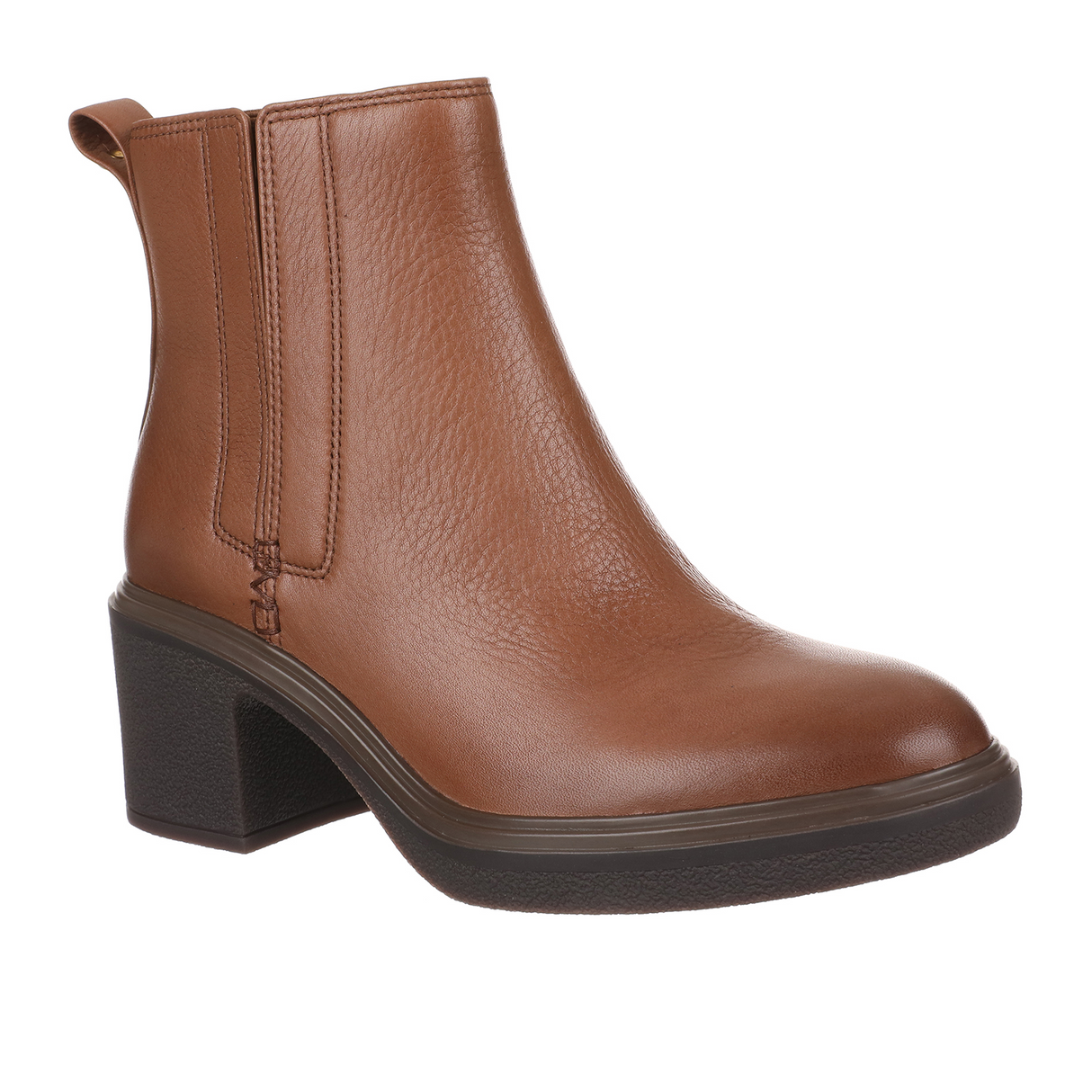 Vionic Savannah Boot (Women) - Hazelnut Leather Boots - Casual - Mid - The Heel Shoe Fitters