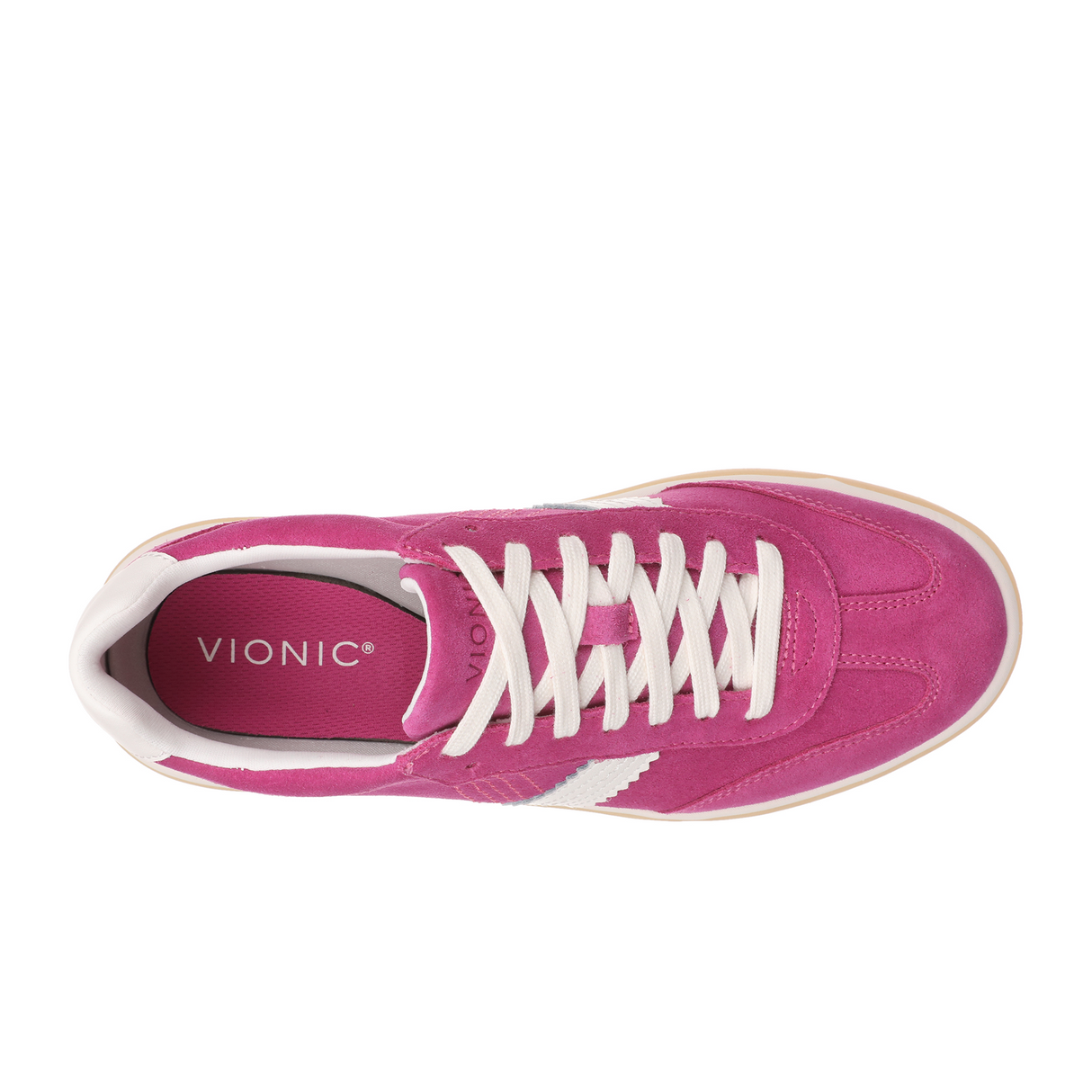 Vionic City Walk Sneaker (Women) - Rose Violet Suede Athletic - Casual - Lace Up - The Heel Shoe Fitters
