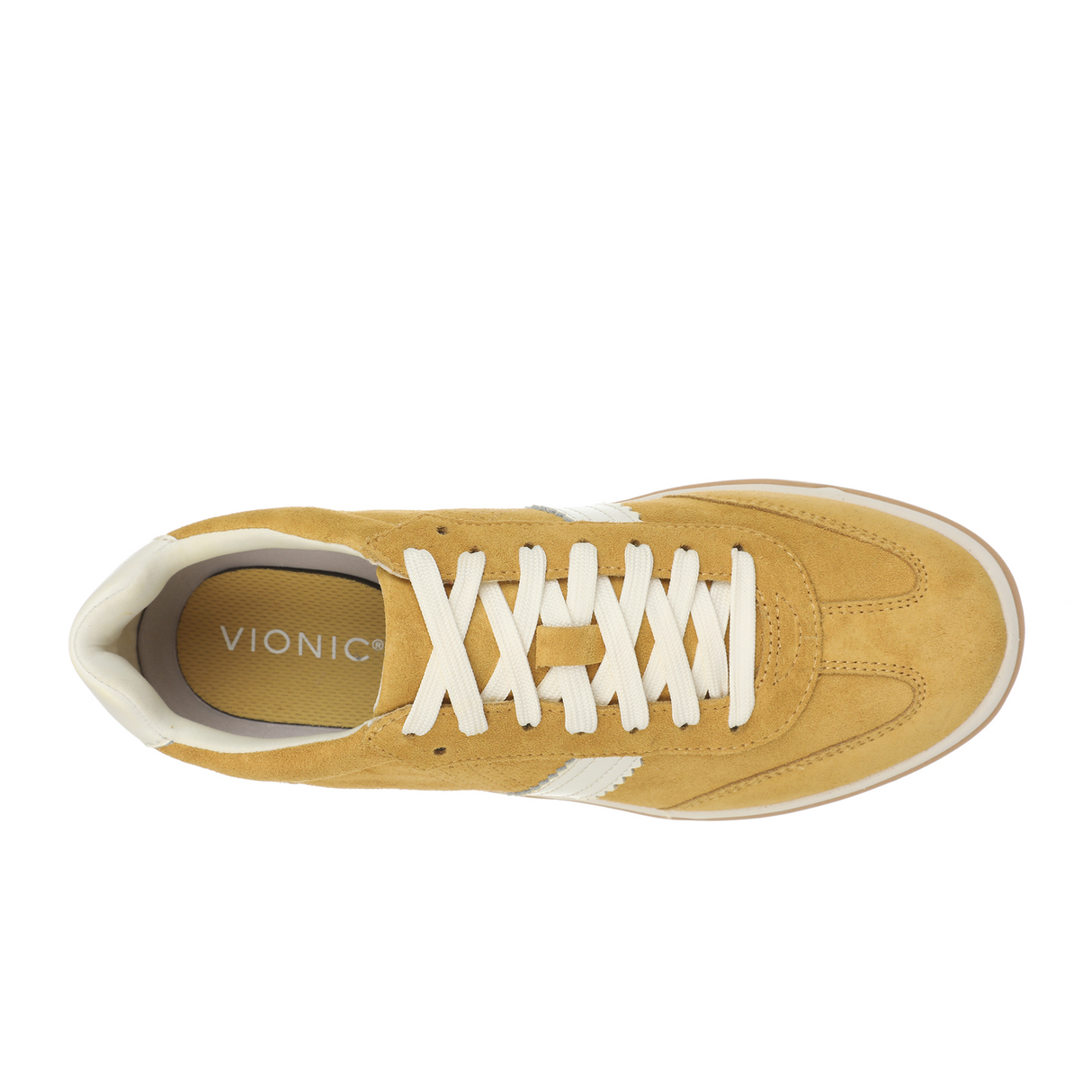 Vionic City Walk Sneaker (Women) - Dijon Suede Athletic - Casual - Lace Up - The Heel Shoe Fitters