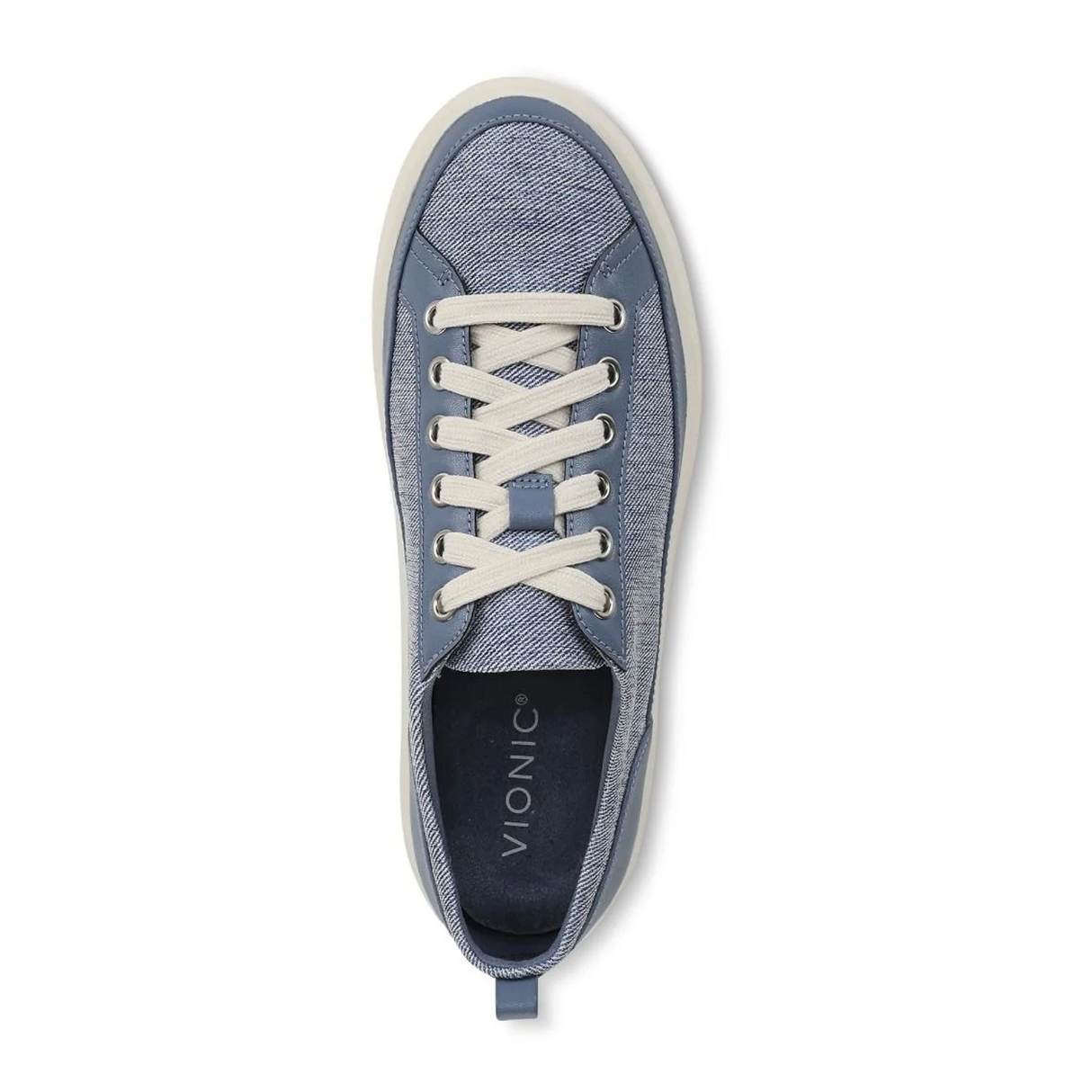 Vionic Winny Sneaker (Women) - Pacific Blue Canvas Athletic - Casual - Lace Up - The Heel Shoe Fitters