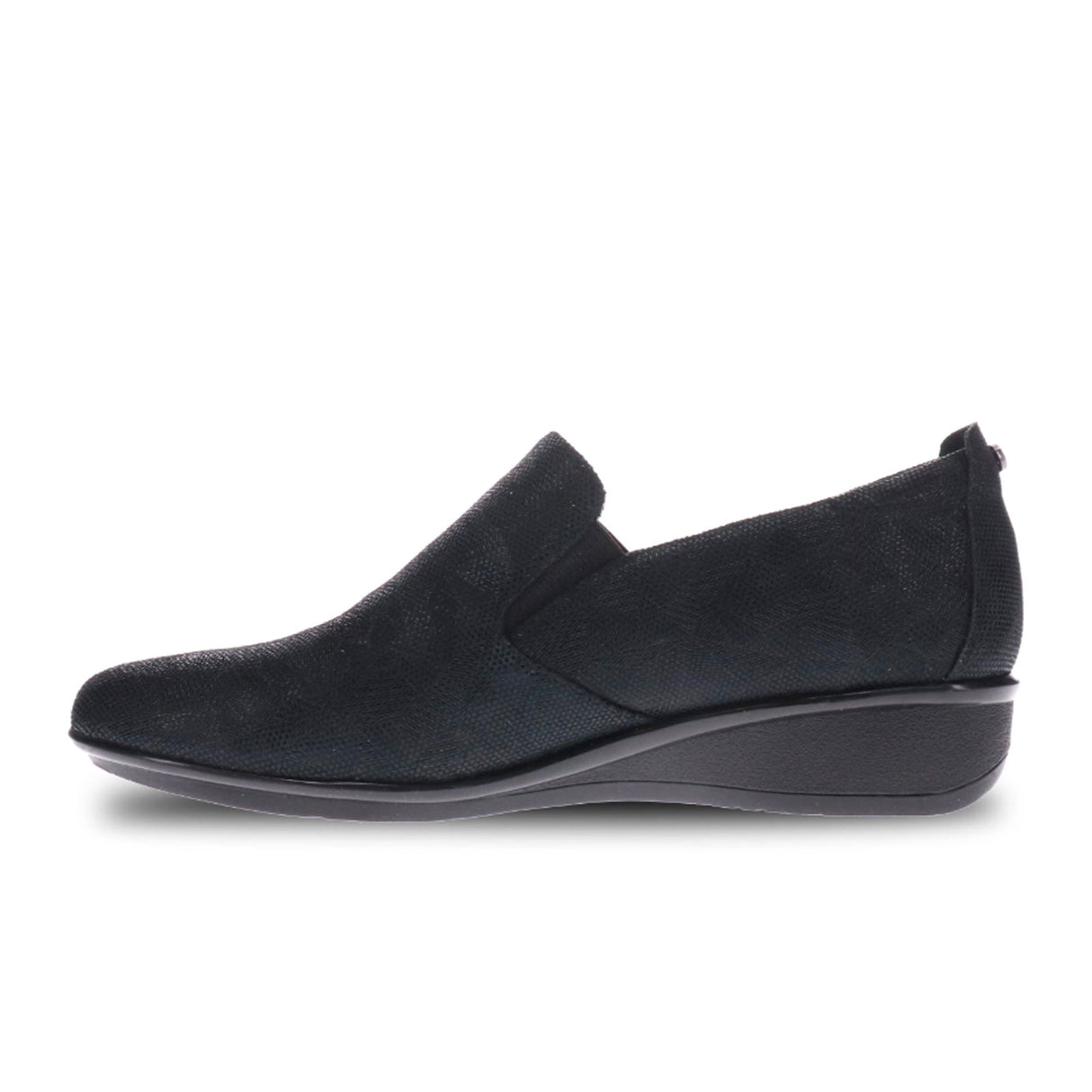 Revere Jamaica Slip On Loafer (Women) - Black Angle Dress-Casual - Loafers - The Heel Shoe Fitters