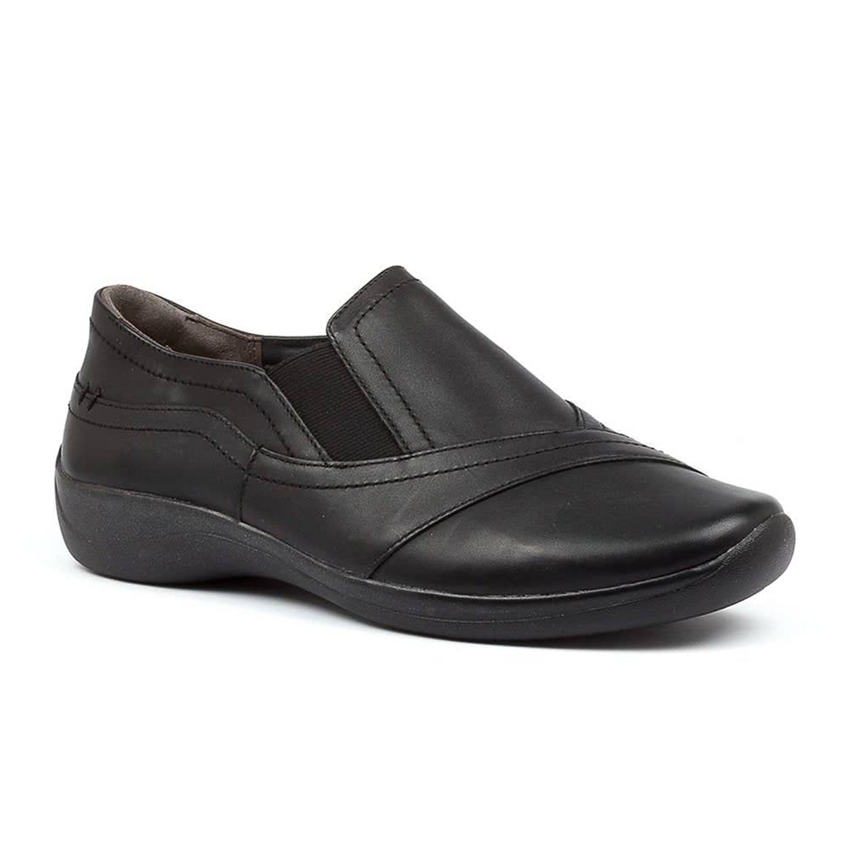 Ziera Java XF Slip On (Women) - Black Dress-Casual - Slip On - The Heel Shoe Fitters