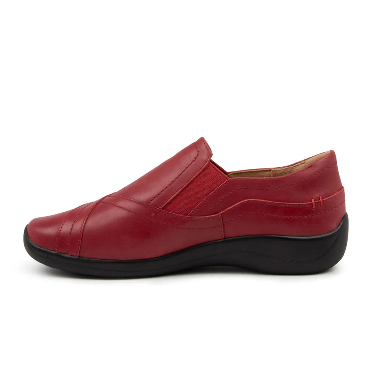 Ziera Java Extra Wide Slip On (Women) - Red Dress-Casual - Slip On - The Heel Shoe Fitters