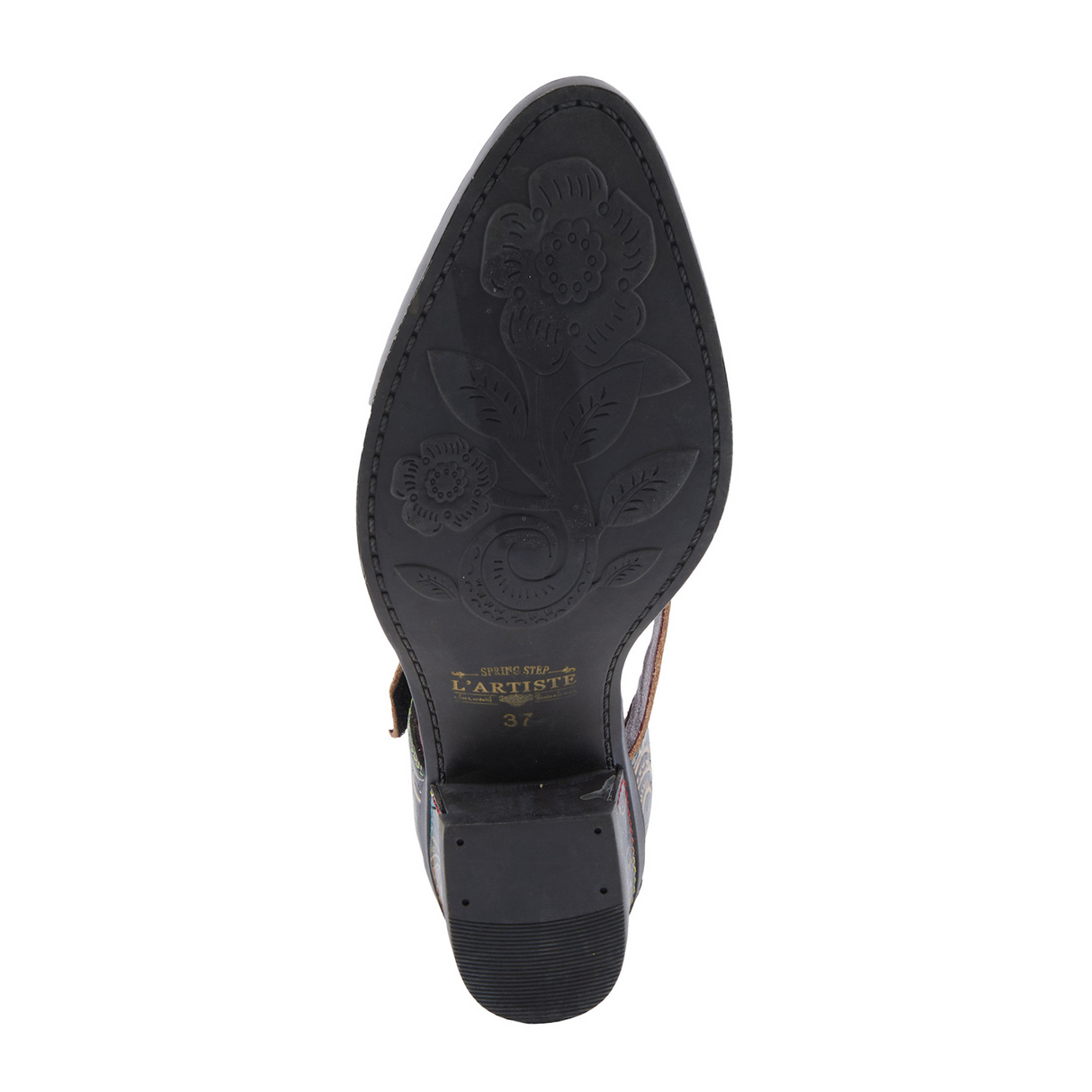 L'Artiste Jazzberry Heeled Mary Jane (Women) - Black Multi Dress-Casual - Heels - The Heel Shoe Fitters