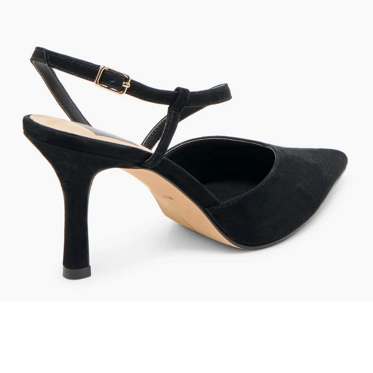 Dolce Vita Kamra Strappy Heel (Women) - Onyx Suede Dress-Casual - Heels - The Heel Shoe Fitters