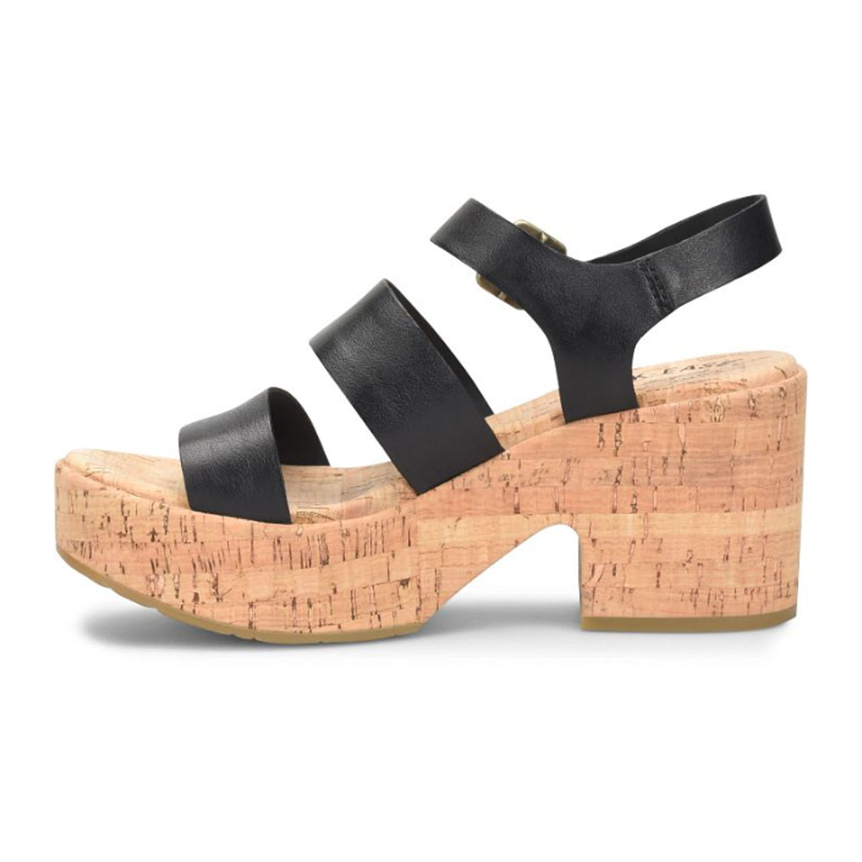 Kork-Ease Tish Wedge Sandal (Women) - Black Sandal - Heel/Wedge - The Heel Shoe Fitters