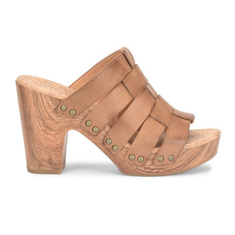 Kork-Ease Devan Heeled Slide Sandal (Women) - Brown Sandals - Heel/Wedge - The Heel Shoe Fitters
